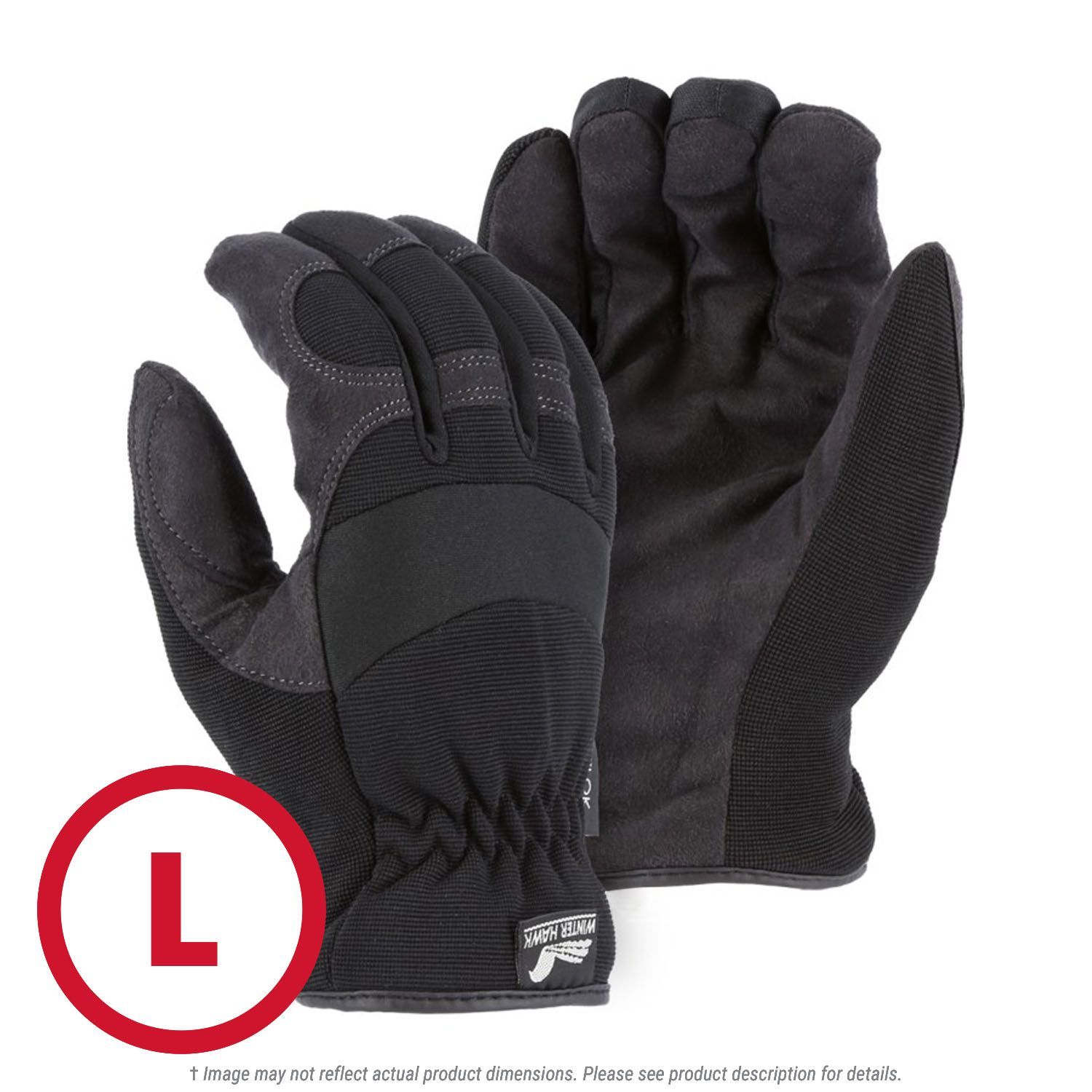 Winter Lined Armor Skin Mechanics Glove with Heatlok Lining Large