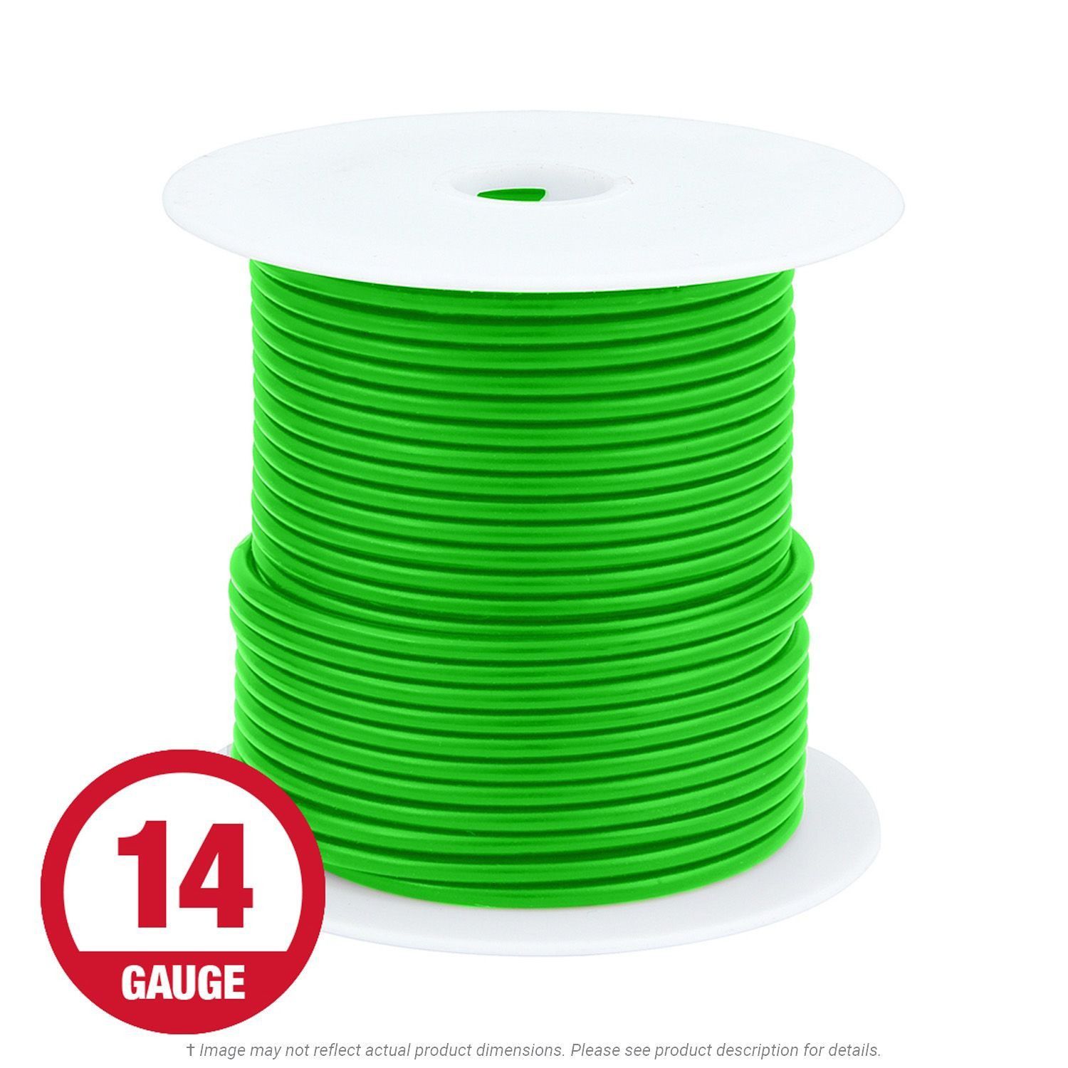 Primary Wire 14 Gauge Green 100 ft. Spool