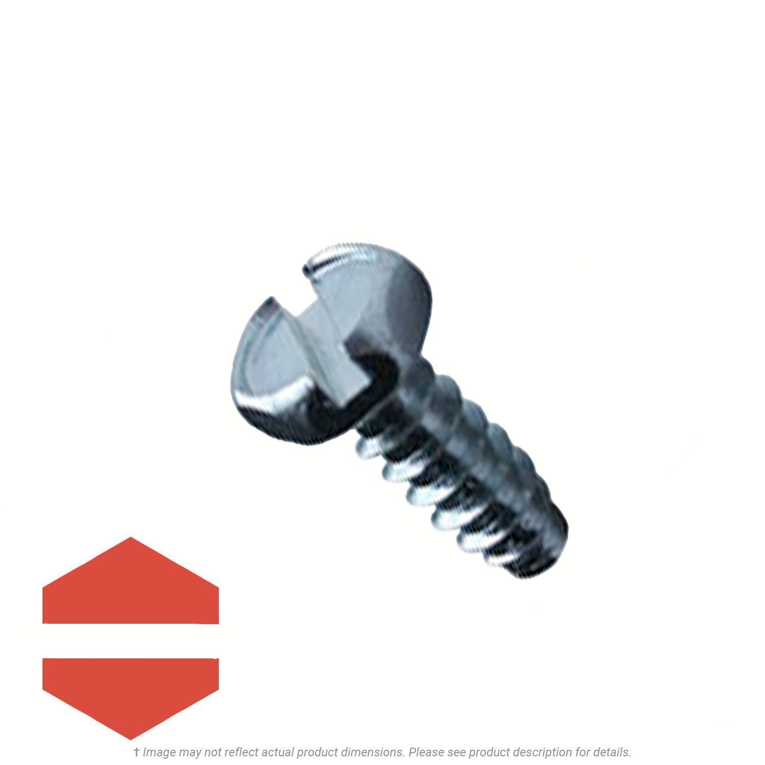 1/4"-14 x 1" Zinc Plated Slotted Indented Hex Self Tapping Screw Type B - 2,500 per Case
