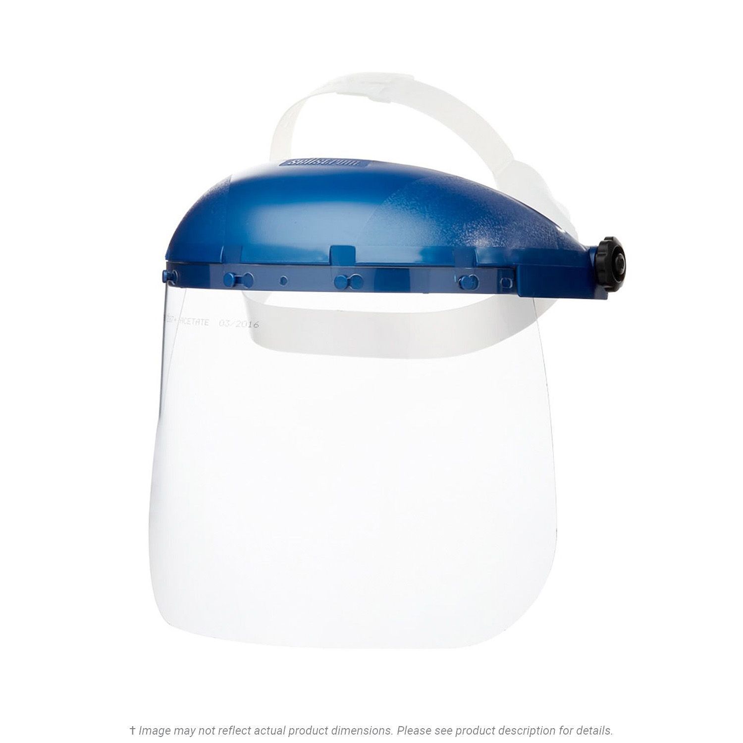 Pin-Lock Blue Headgear with Clear Face Shield - IN STOCK