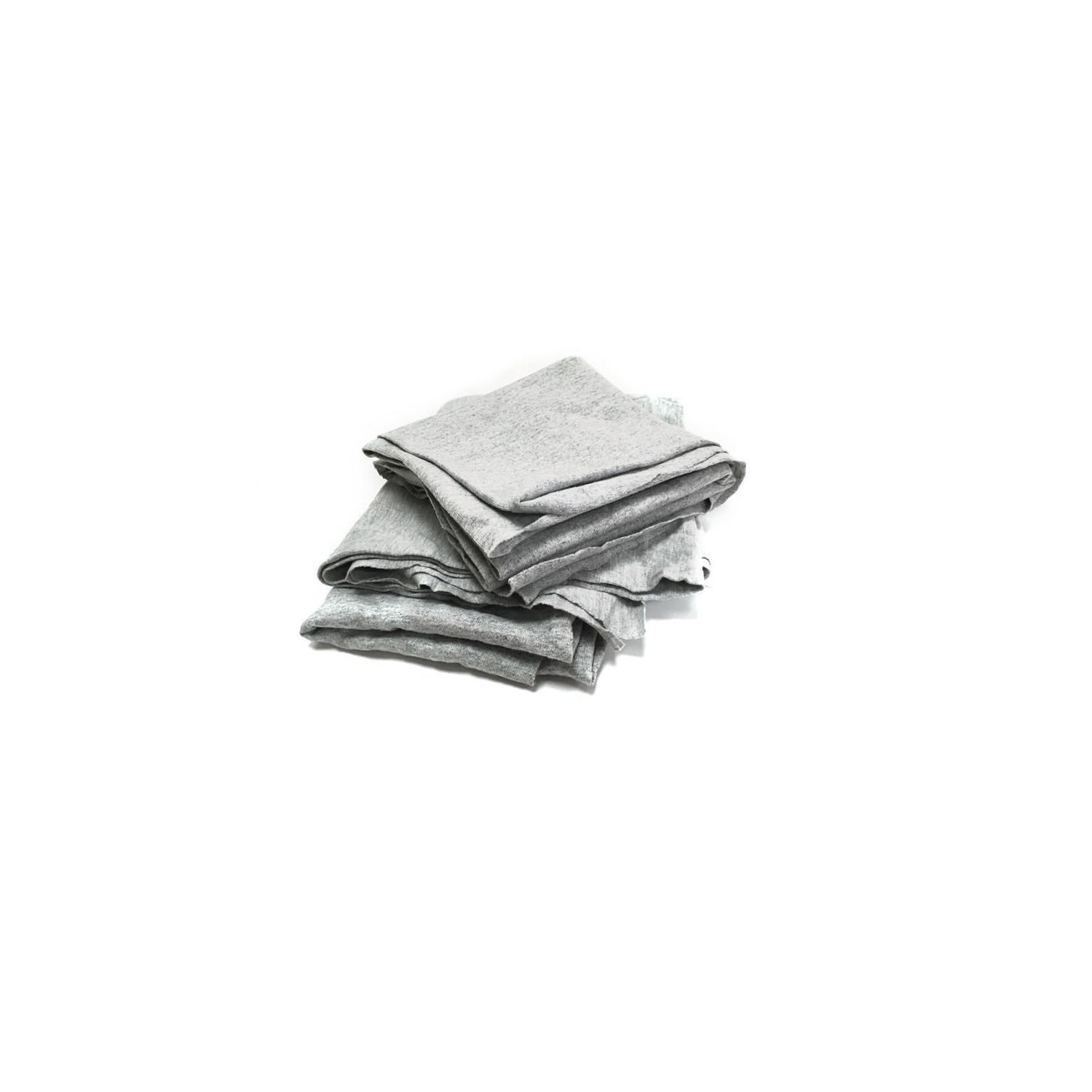 New Gray Cotton Wiping Rags 45 lb. Box K.L. Jack
