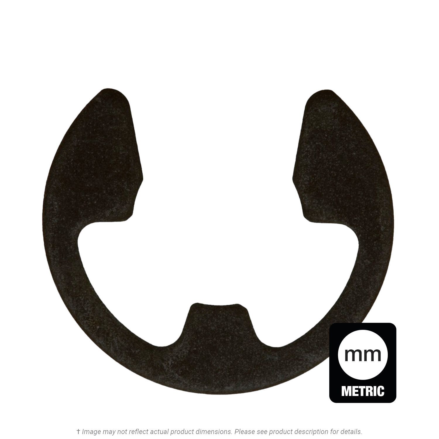 5mm Shaft E-Type Retaining Ring Phosphate & Oil Finish - 100 per Box