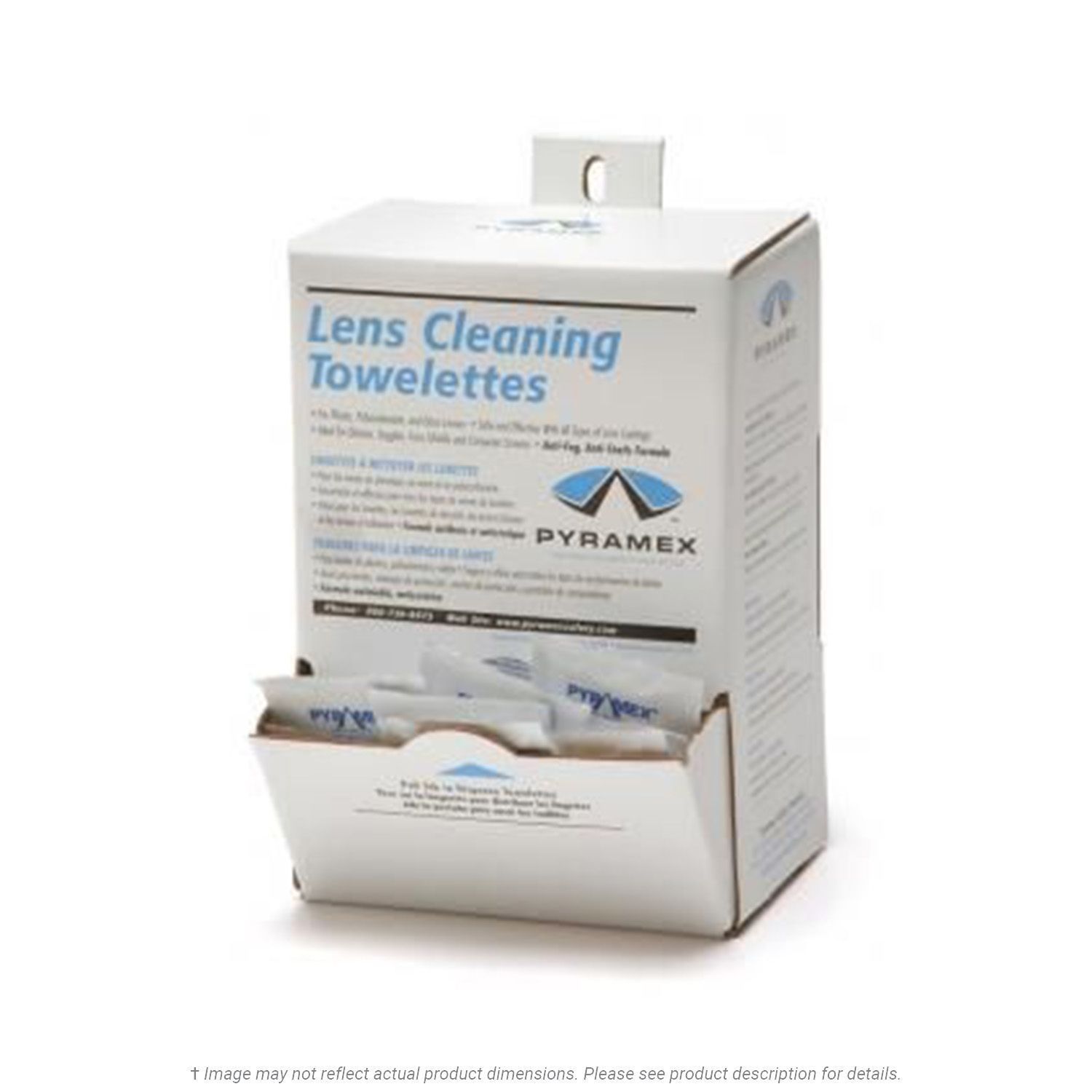 Pyramex Lens Cleaning Towelettes (100Pack) K.L. Jack