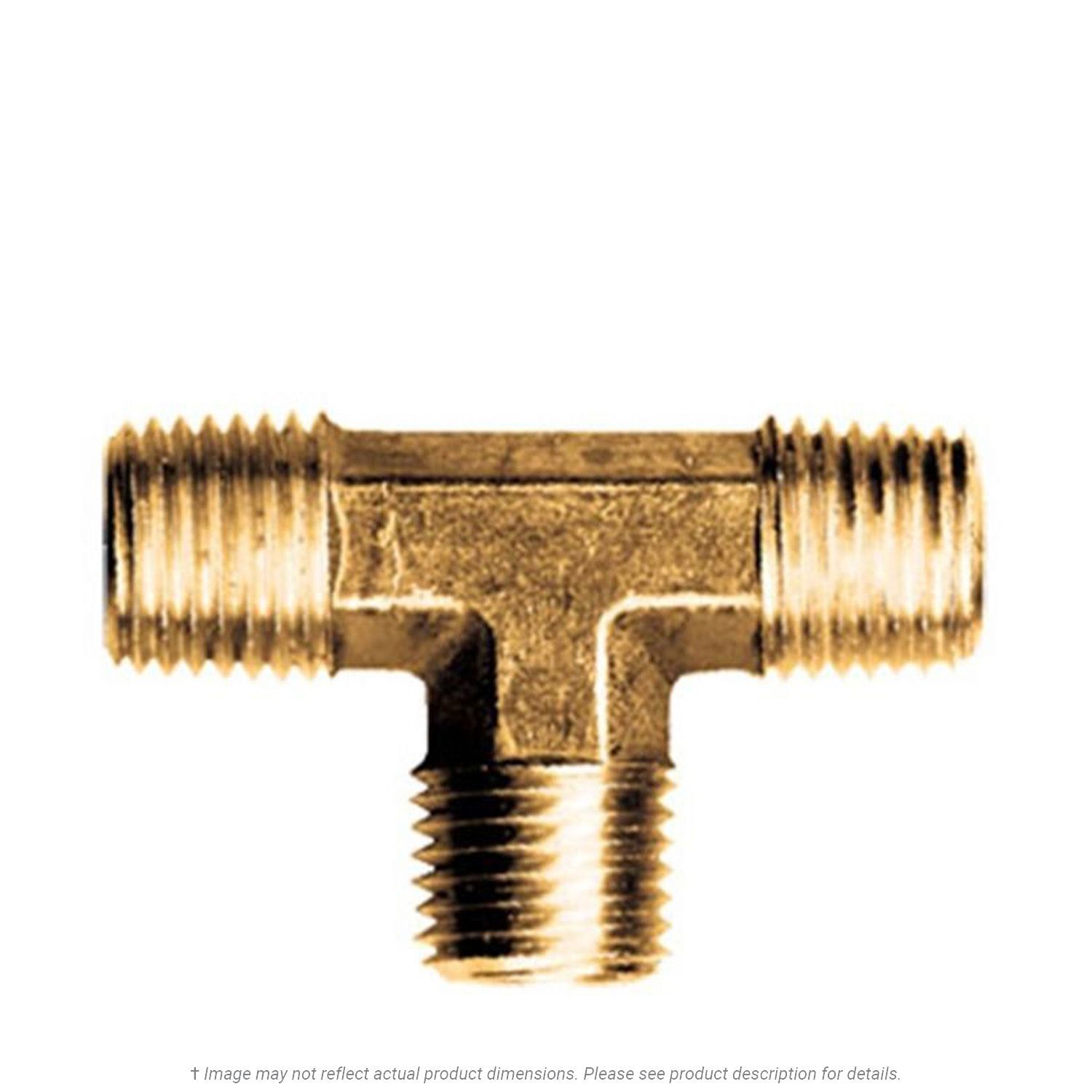 Forged Brass Tee 1/4" Male Pipe Thread
