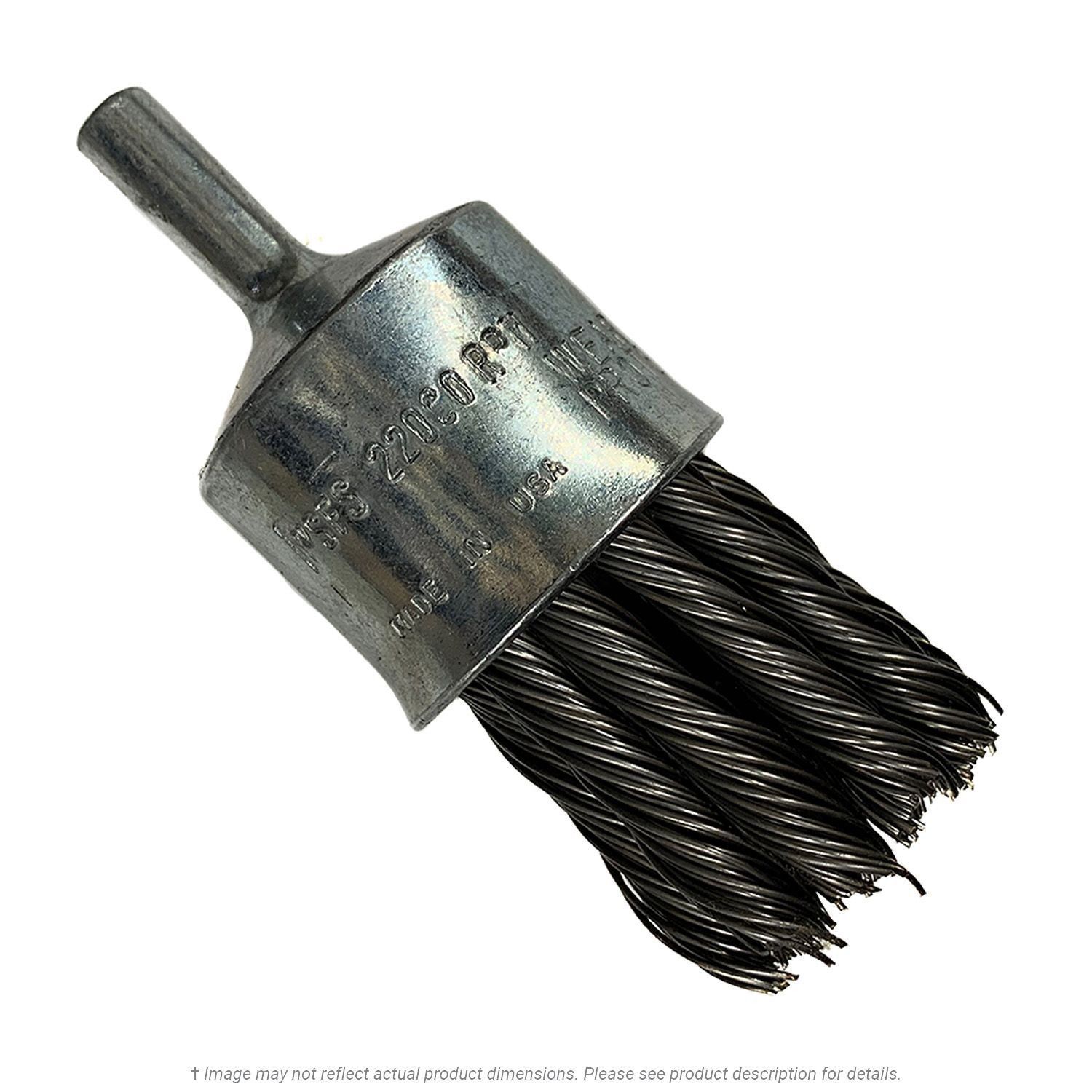 CGW 60131 Knot 1" Wire End Brush .020 Carbon 1" Trim 1/4" Shank