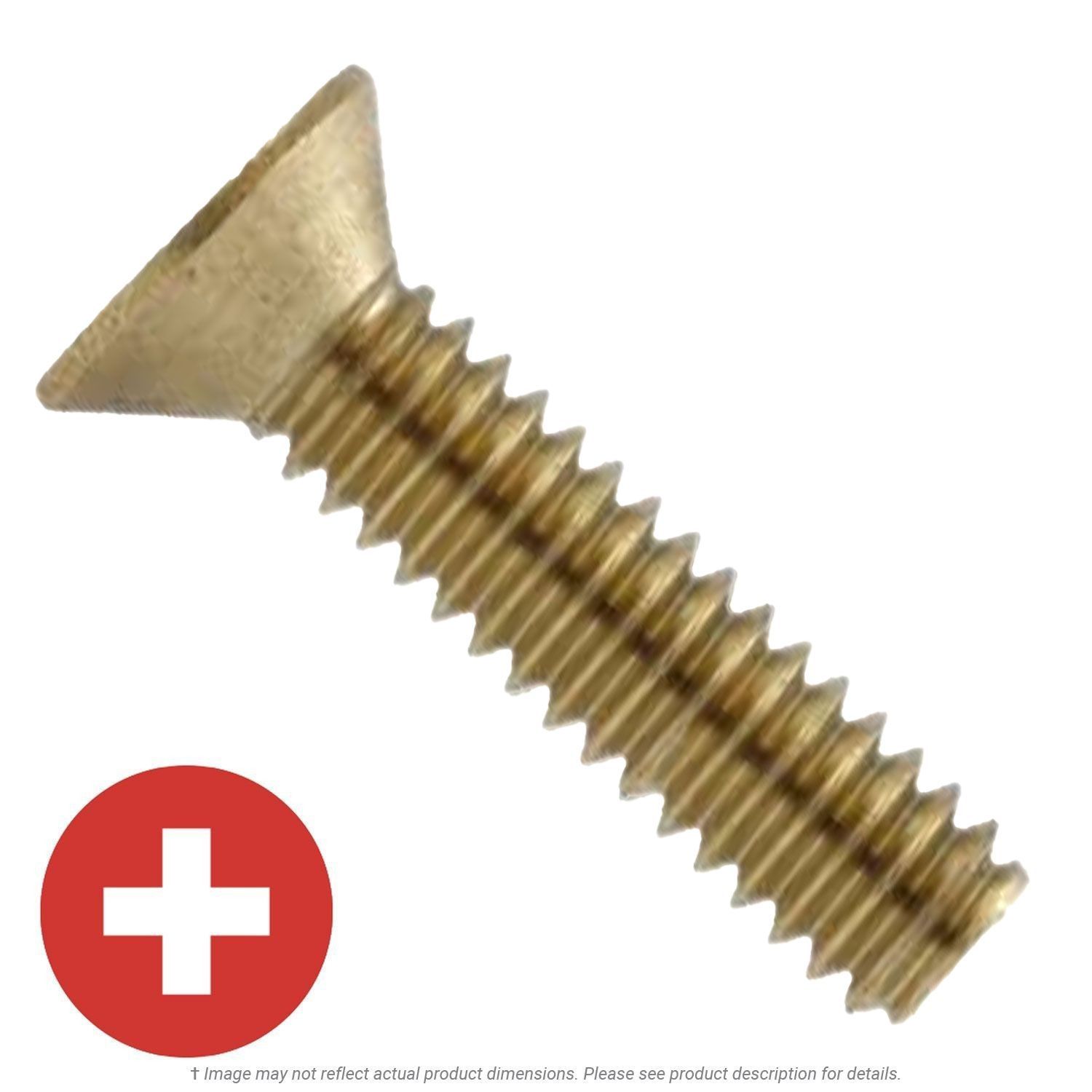 #4-40 x 3/8" Brass Phillips Flat Head Machine Screw