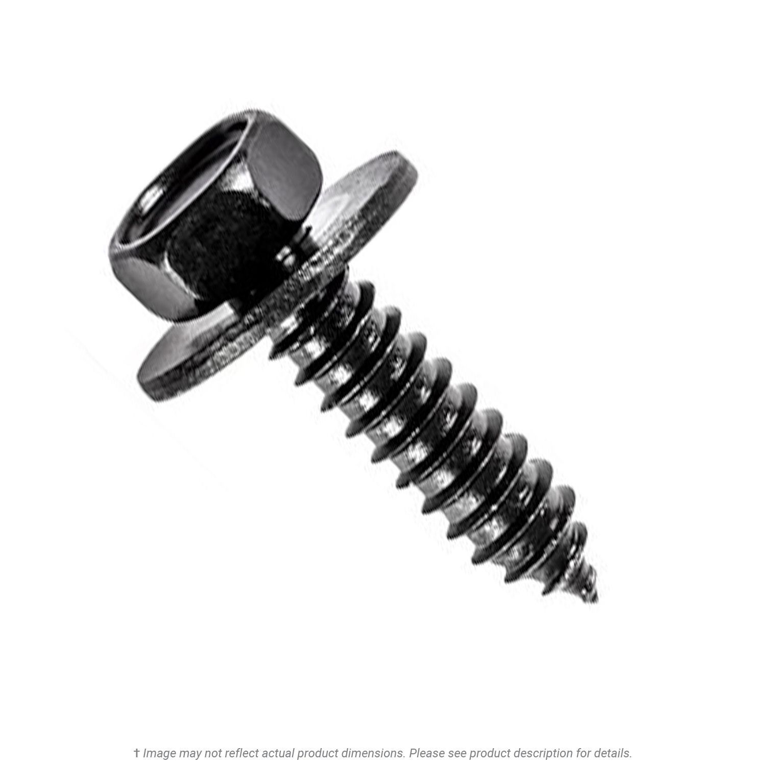 M6.3-1.81 x 25mm Phosphate Hex Head Sems Screw - 50 per Box
