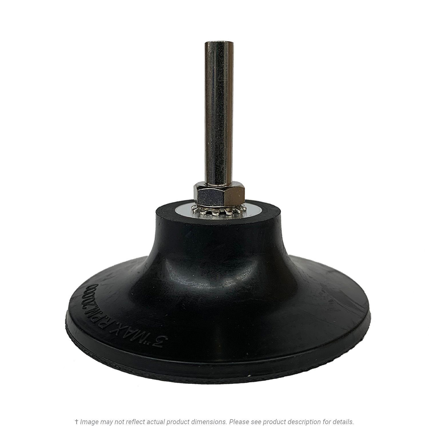 CGW 59735 Turn-On Discs Holder Pad 3" Dia. x 1/4" Med. Rubber
