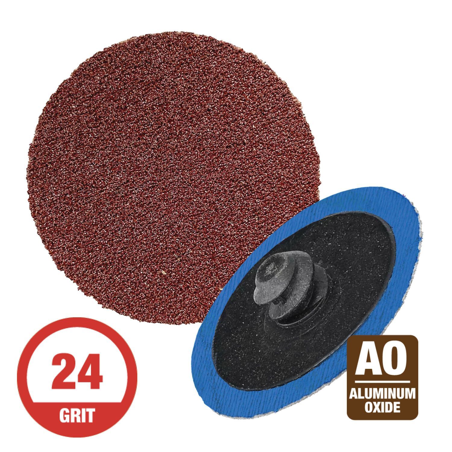CGW 59524  2" Quick Change Disc Roll-On Arb. 24G AO 50 per Box