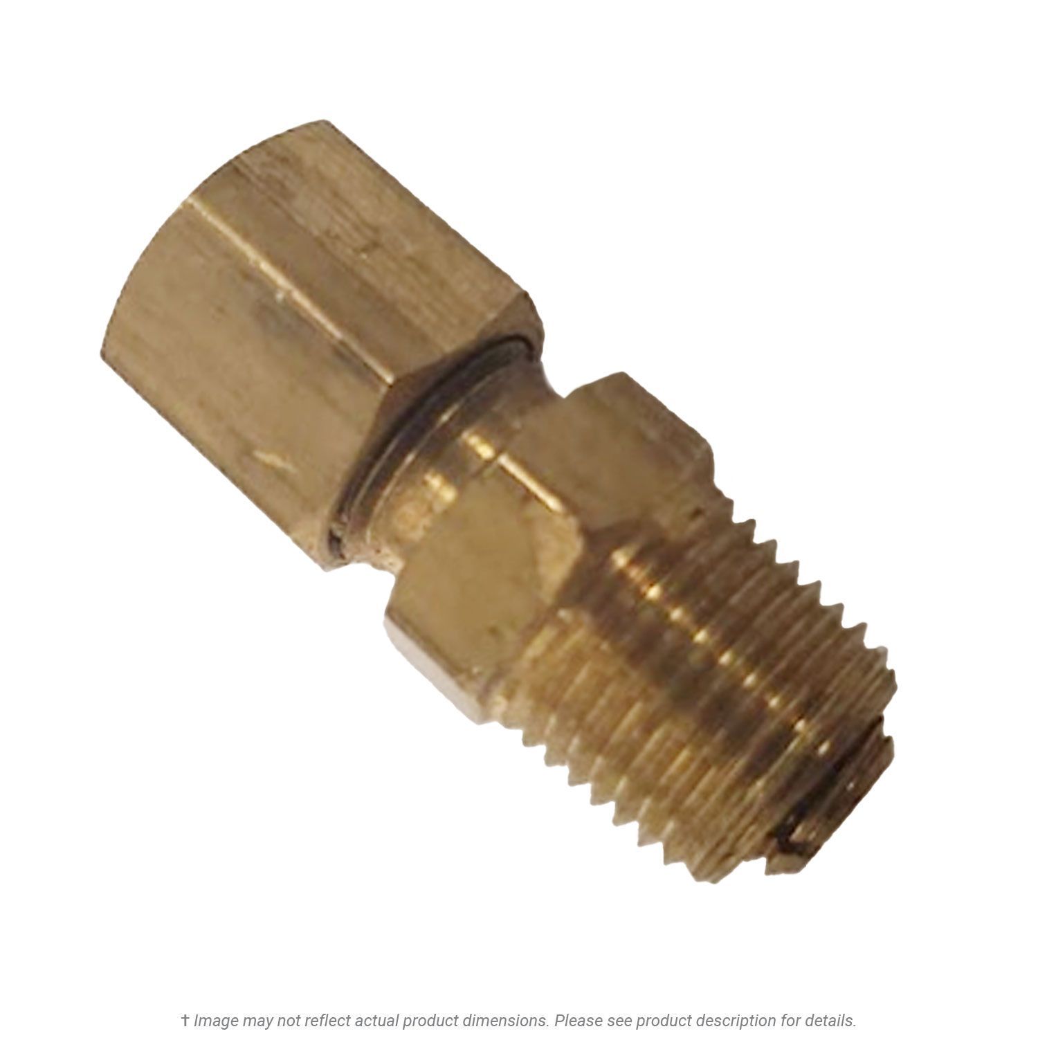 Gravity Flow Ball Check Connector 1/4" Tube x 1/8" Male Pipe Thread