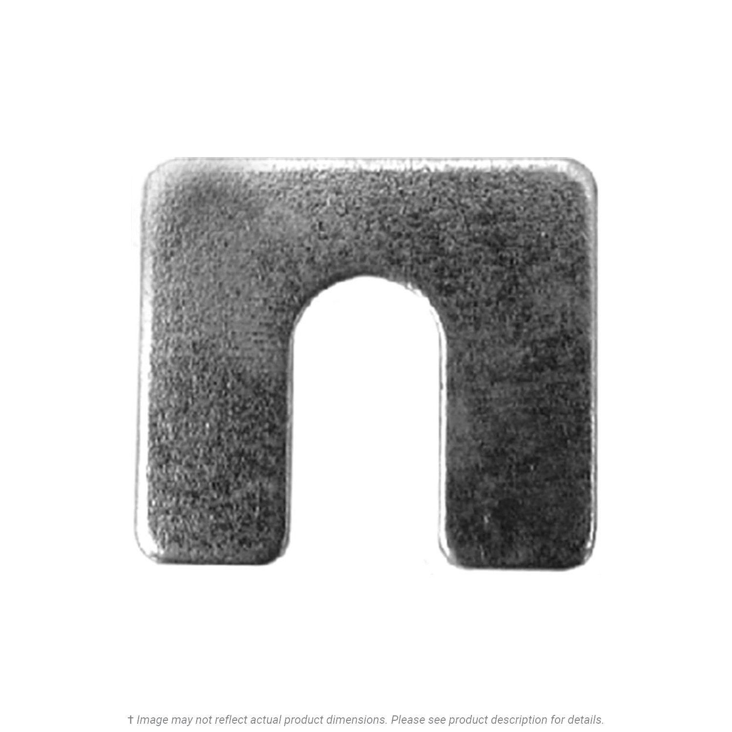 Steel Body Shim 1-1/4" x 1-1/8" x 1/8" Thick x 3/8" Slot, Zinc - 100 per Box