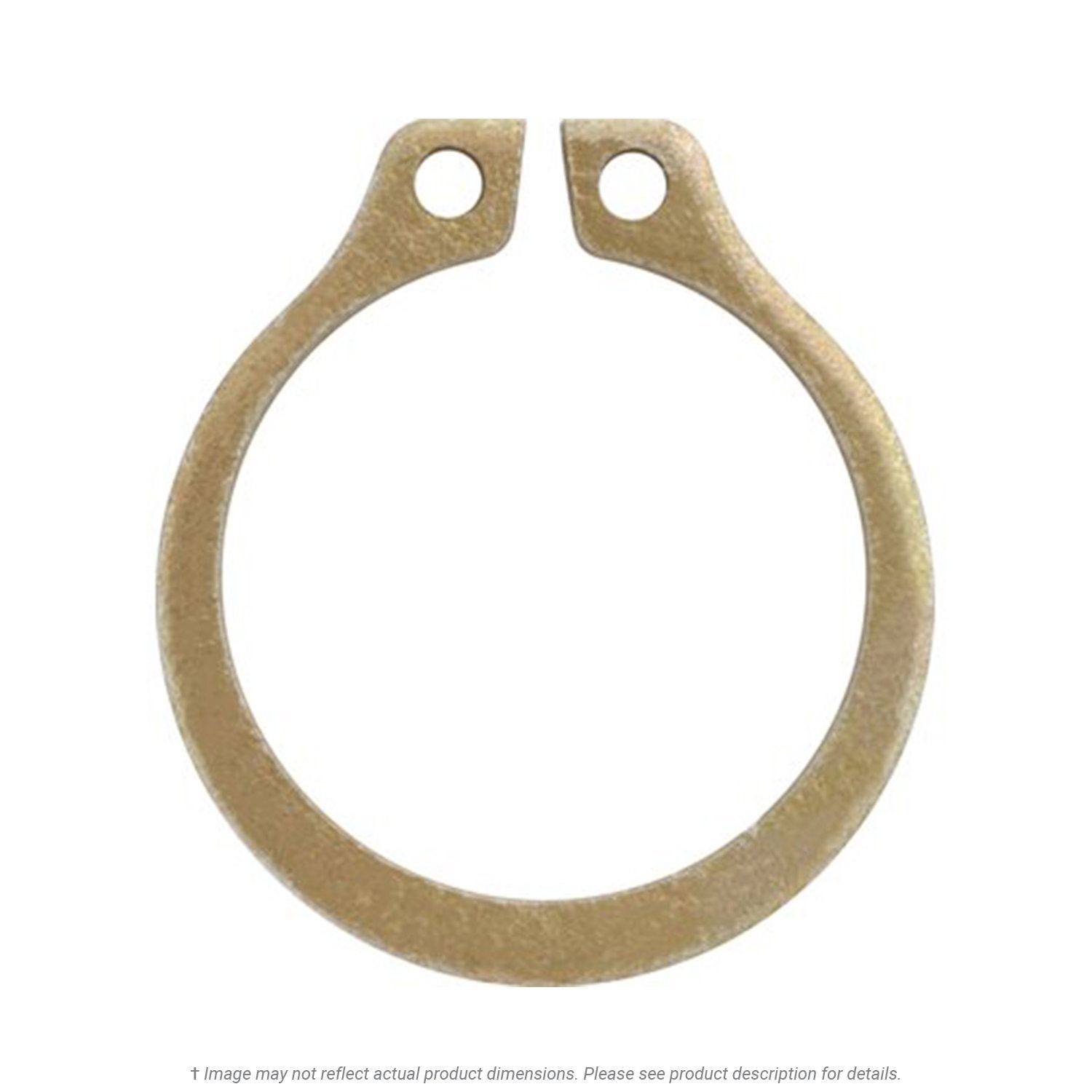 9/16" Zinc Plated External Retaining Ring - 50 per Box