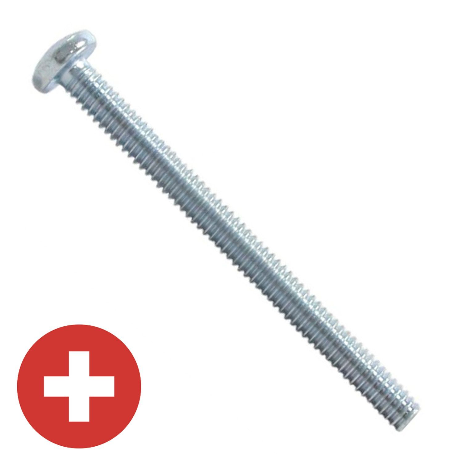 M4.7 x 10mm Zinc Plated Phillips Pan Head Machine Screw K.L. Jack
