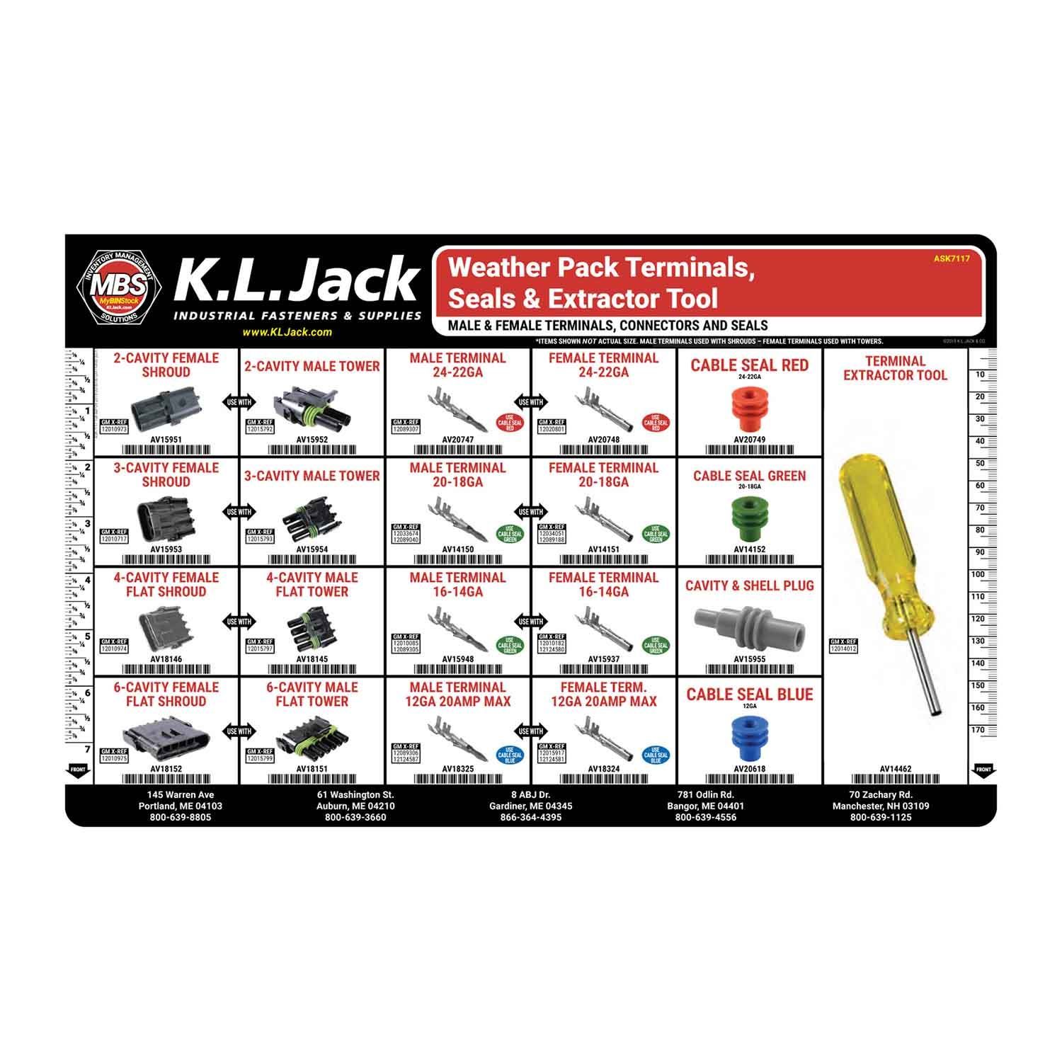 Weather Pack Terminals, Seals & Tool Assortment