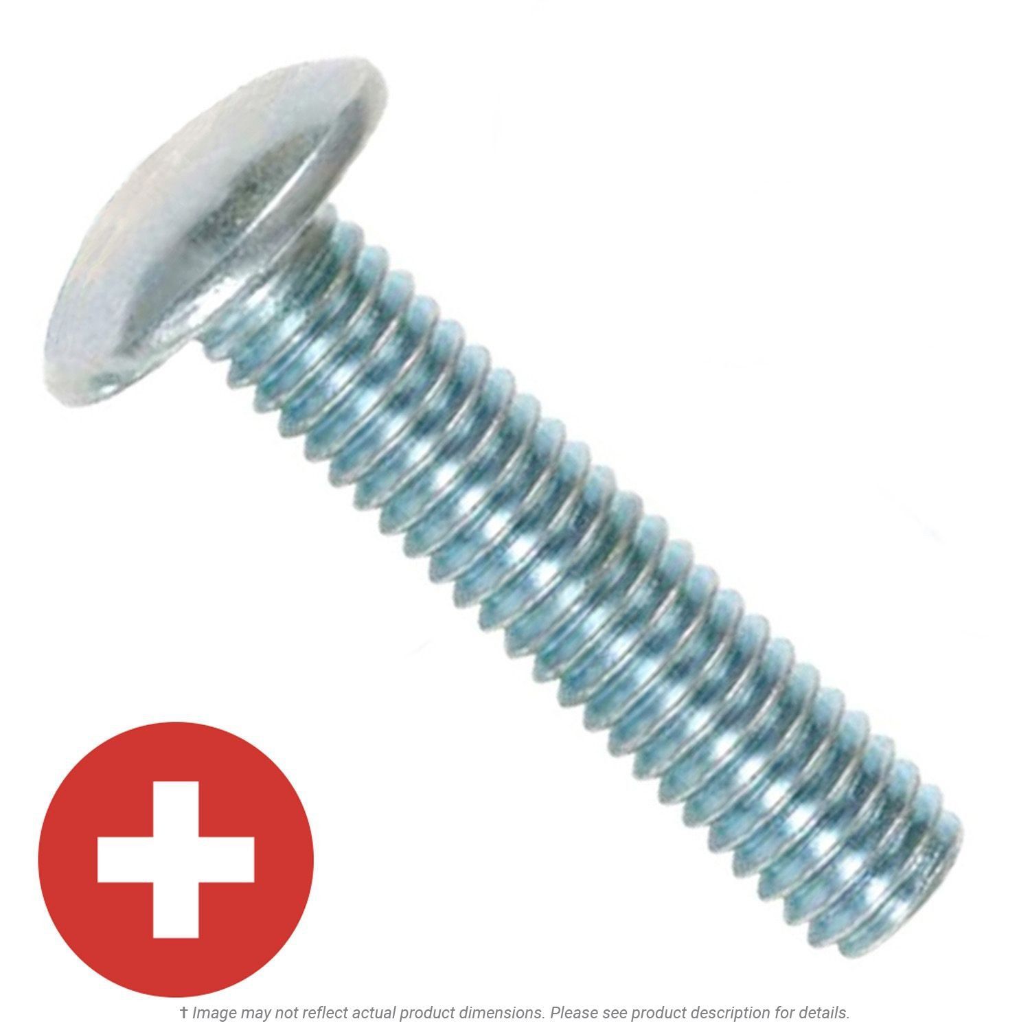 1/4"-20 x 3/4" Zinc Plated Phillips Truss Head Machine Screw