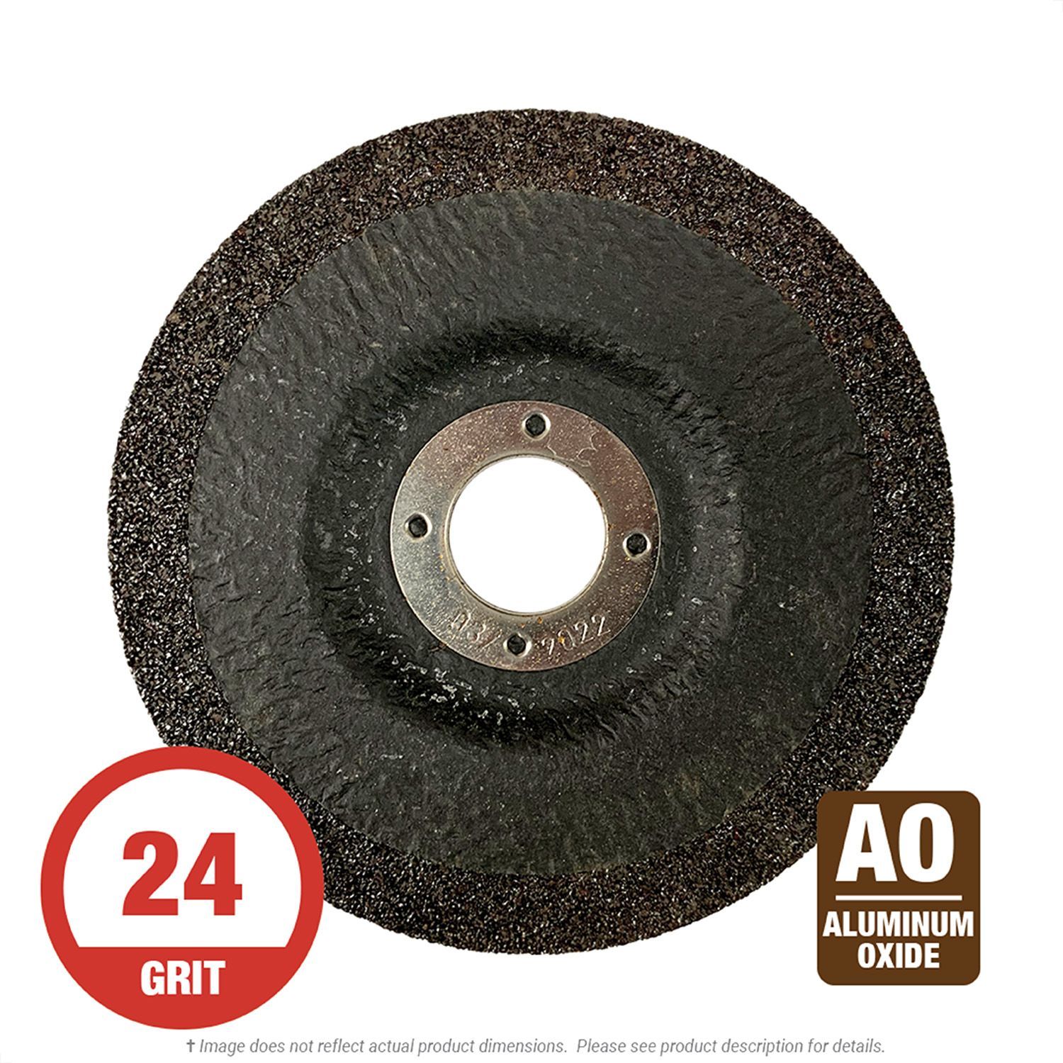 CGW 36104 Long Life A24T Grinding Wheel 7" x 1/4" x 7/8" T27 AO 25 per Box