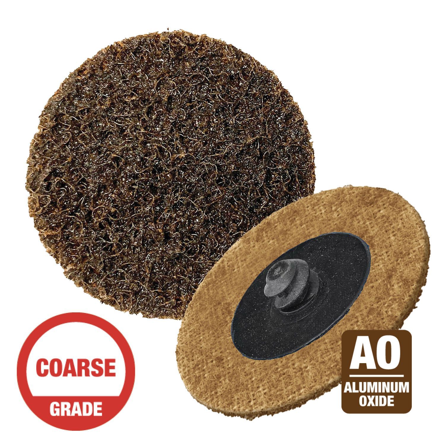 CGW 3" Brown Roll-On QC Surface Conditioning Disc 59506 Coarse 25 per Box