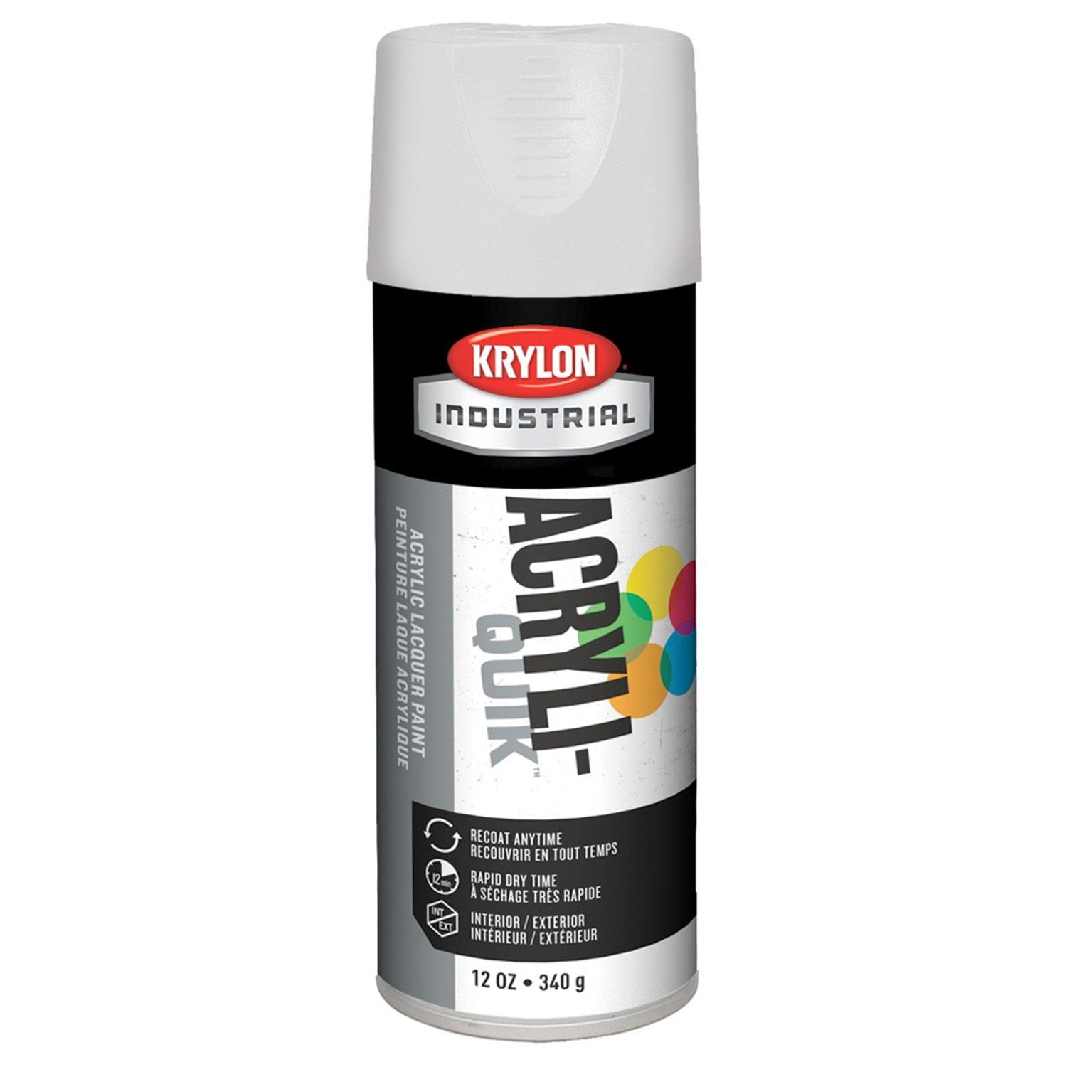 Krylon Acryli Quik Spray Paint Gloss White 12 Fl Oz K L Jack