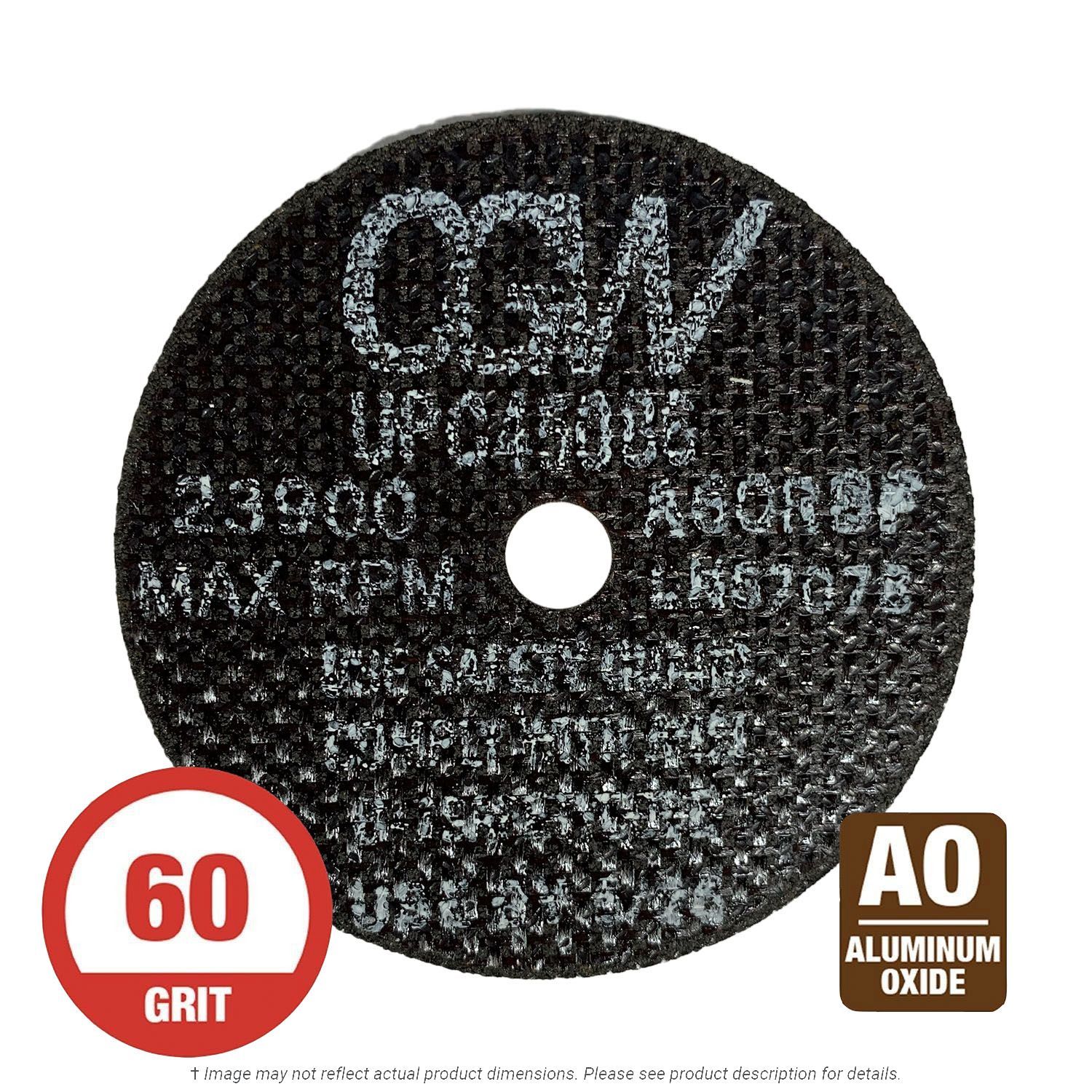 CGW 45086 Die Grinder 3" x 1/16" Thk. x 3/8" Arb. Cut-Off Wheel T1 60G AO 50 per Box