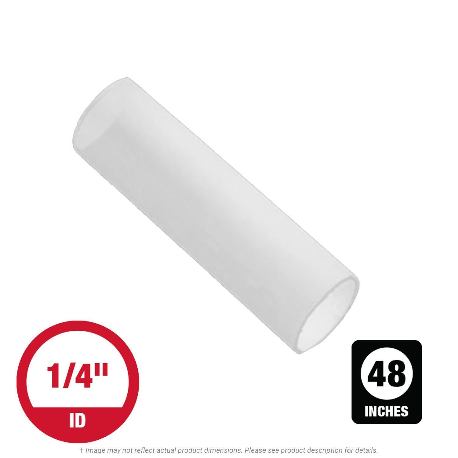 1/4" x 48" Flexible AdhesiveLined Clear Heat Shrink Tubing 48 inch