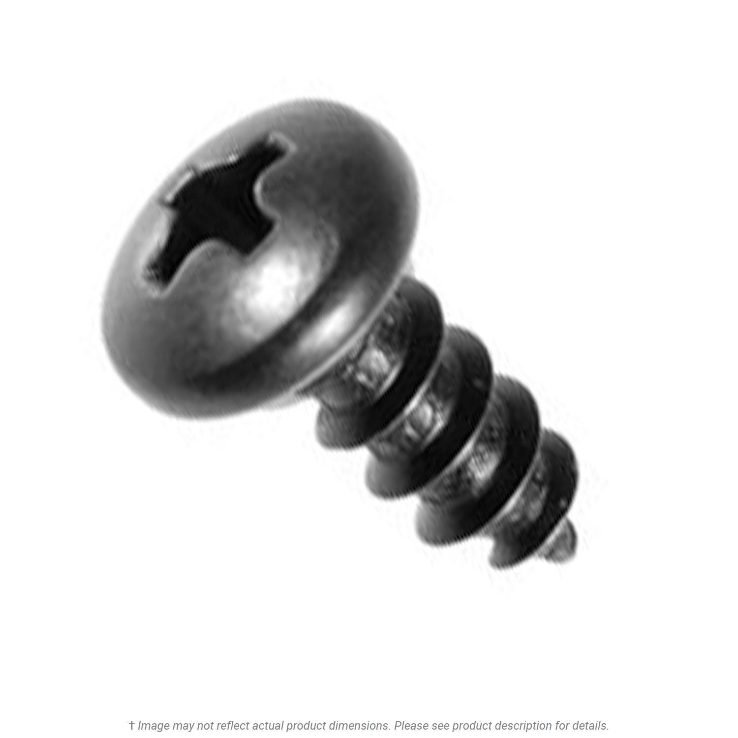 #10 x 1/2" Black Oxide Phillips Pan Head Sheet Metal Screw - 100 per Box