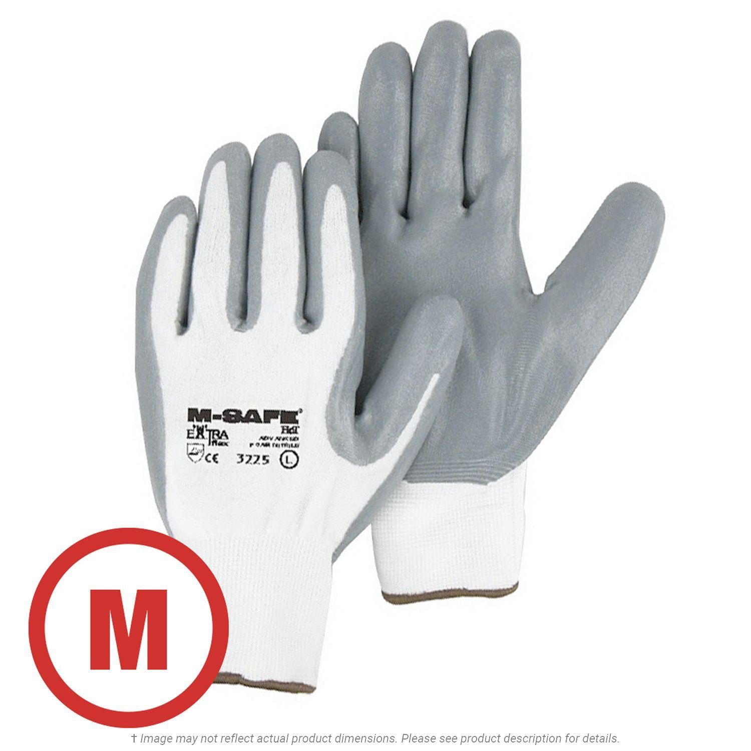 Foamed Nitrile Palm Coated Glove Medium - 12 Pairs Per Bag