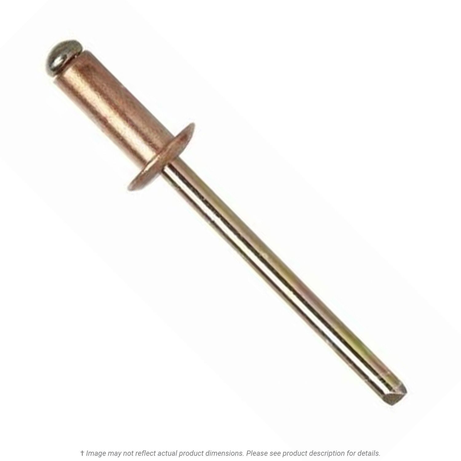1/8" Diameter x 3/16"-1/4" Grip Copper/Steel Blind Rivet