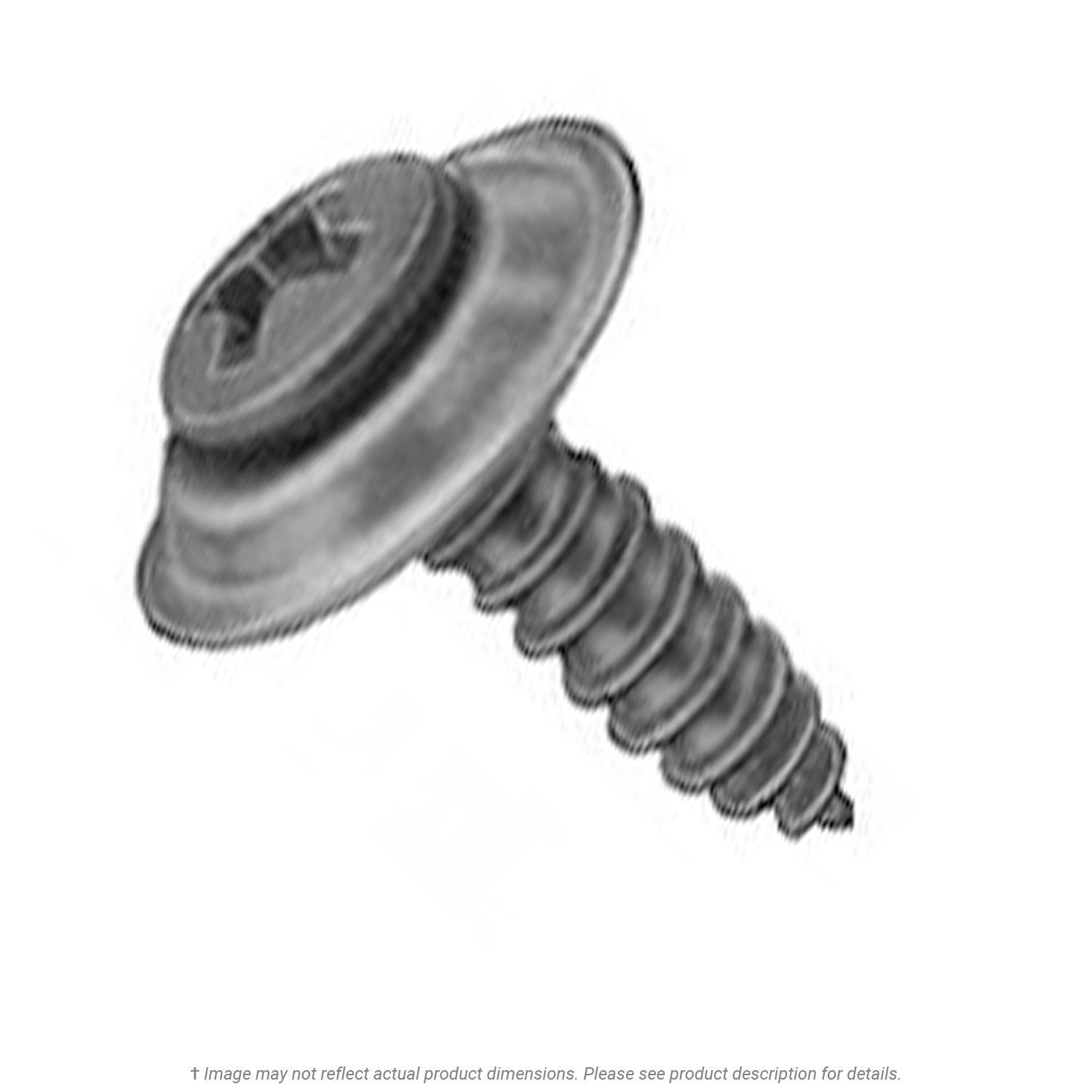 #8 x 5/8" Black Phillips Oval Head Sems Tapping Screw - 100 per Box