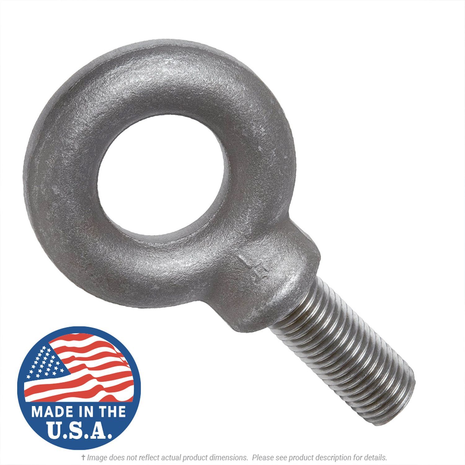 1"-8 x 2-1/2" Shoulder Machinery Lifting Eyebolt - Made in USA