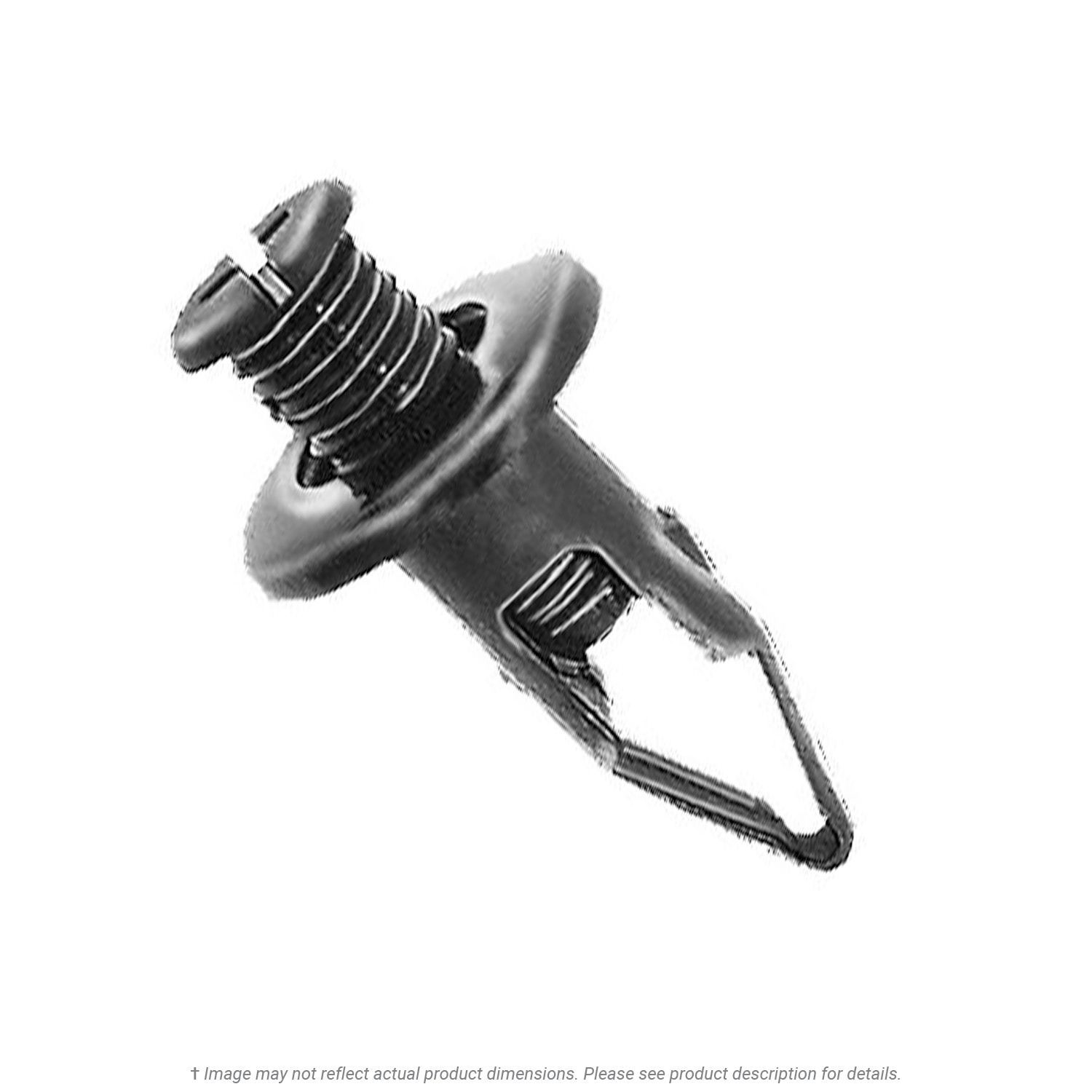 Honda Black Nylon Push-Type Retainer - 10 per Box
