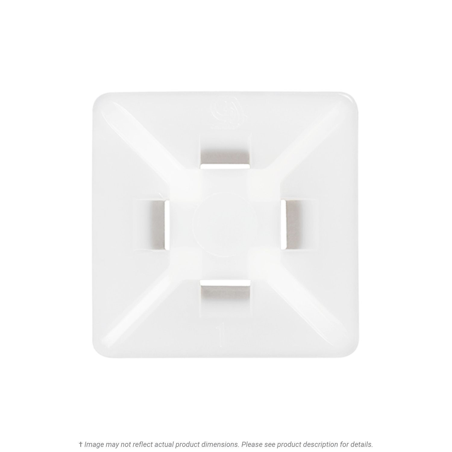 1" Acrylic Adhesive Cable Tie Mount