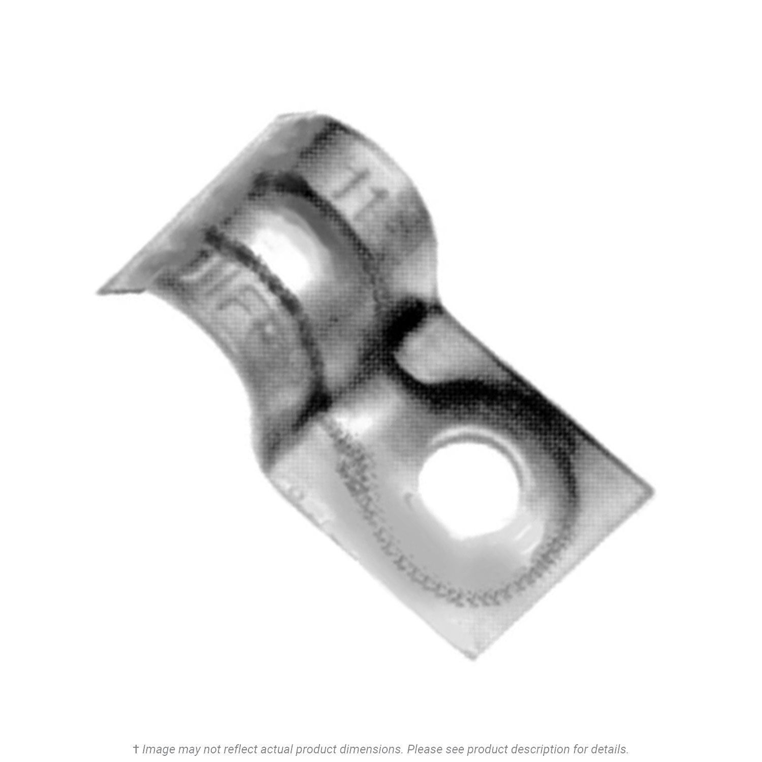3/8" One Hole Tube Strap Zinc Plated Steel