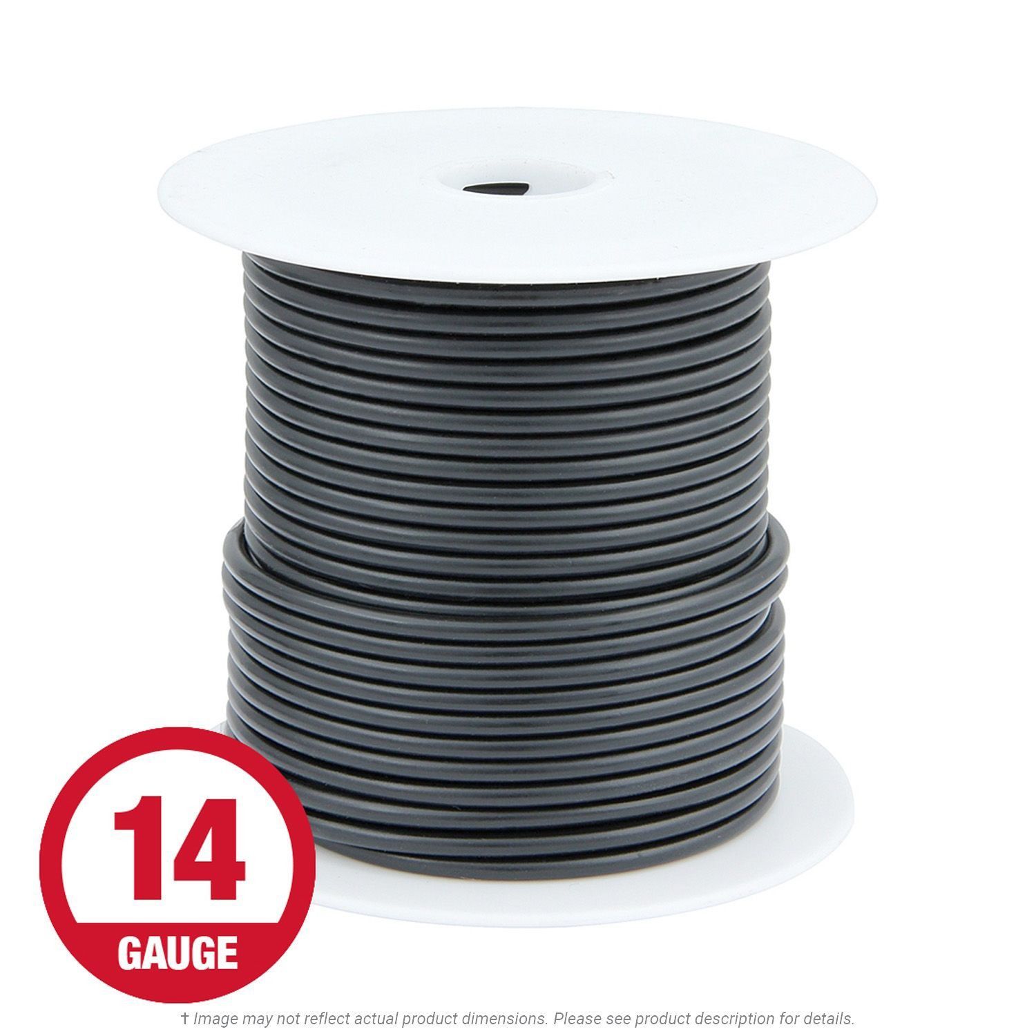 Primary Wire 14 Gauge Black 100 Ft Spool K L Jack primary-wire-14-gauge-black-100-ft-spool-k-l-jack