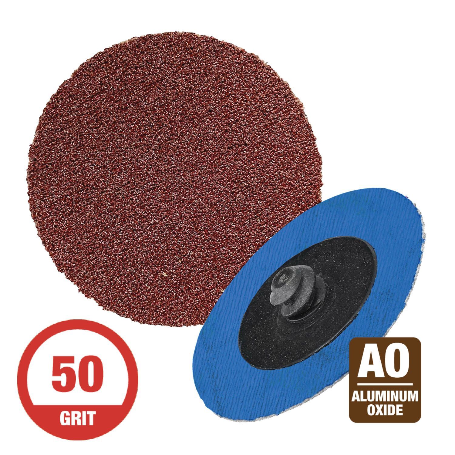CGW 59539  3" Quick Change Disc Roll-On Arb. 50G  AO  25 per Box