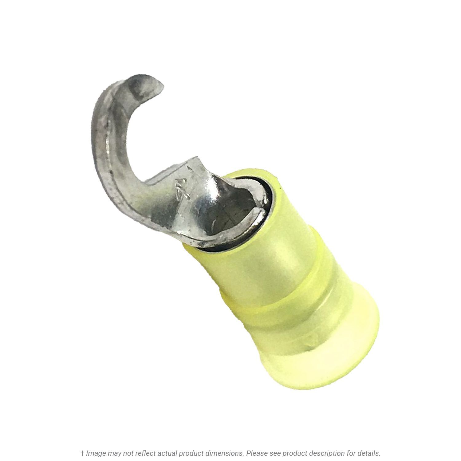 Nylon Hook Terminal Yellow 1210 AWG 10 Stud K.L. Jack