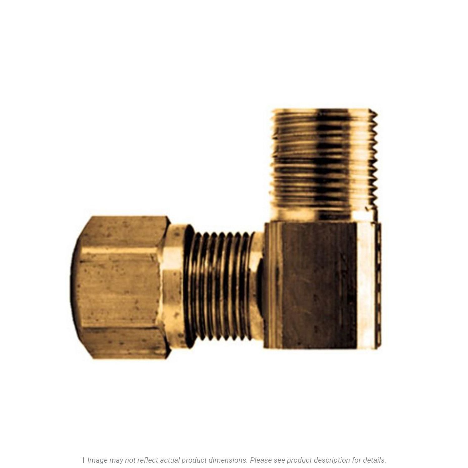 DOT 90° Elbow 3/8" Tube x 1/8" Male Pipe Thread