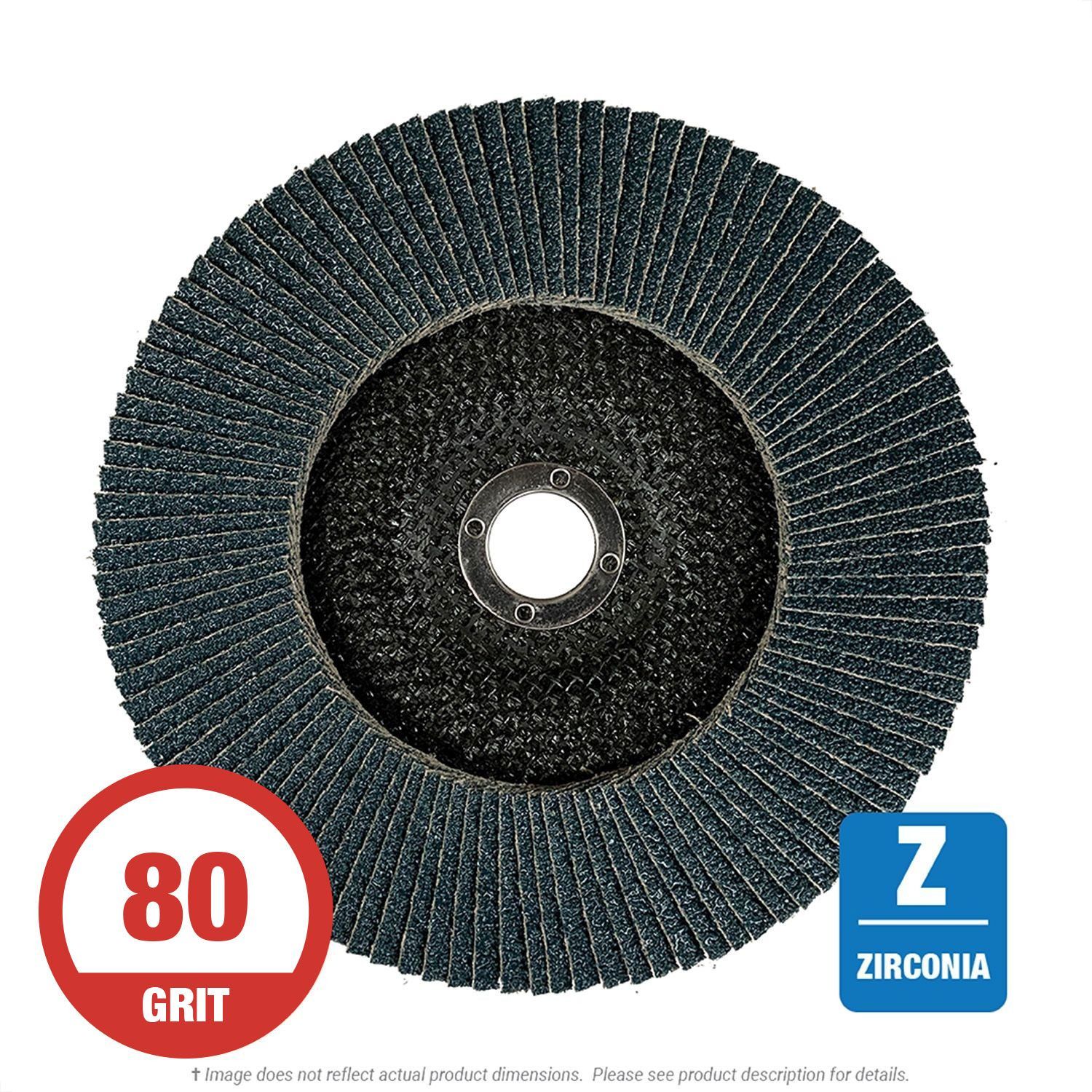 CGW 53045 Z3 XL Flap Disc 6" x 7/8" T27 80G  Zirconia 10 per Box