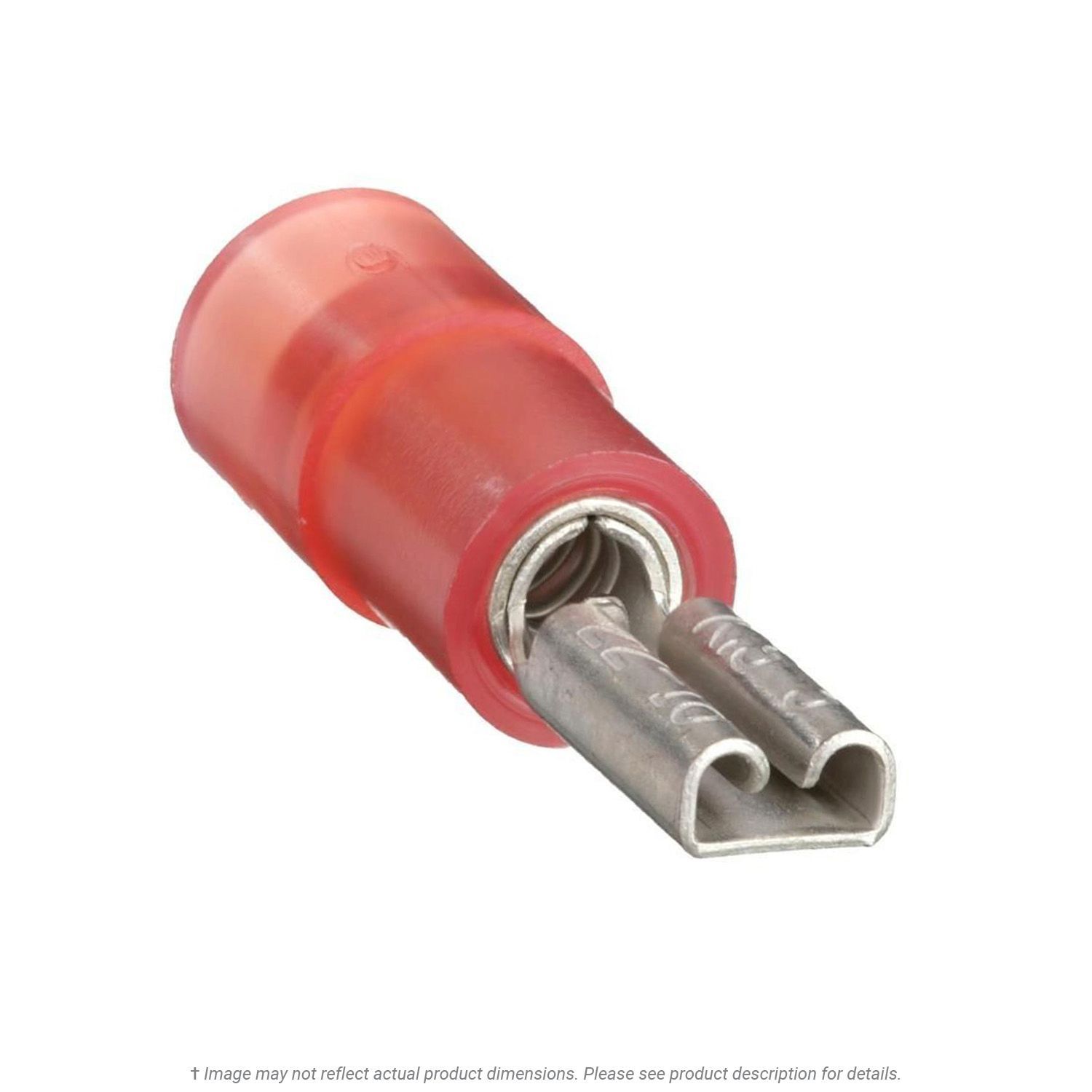 Nylon Insulated Female Quick Disconnect Red 22-18 AWG, 0.187" Tab - 50 Pack