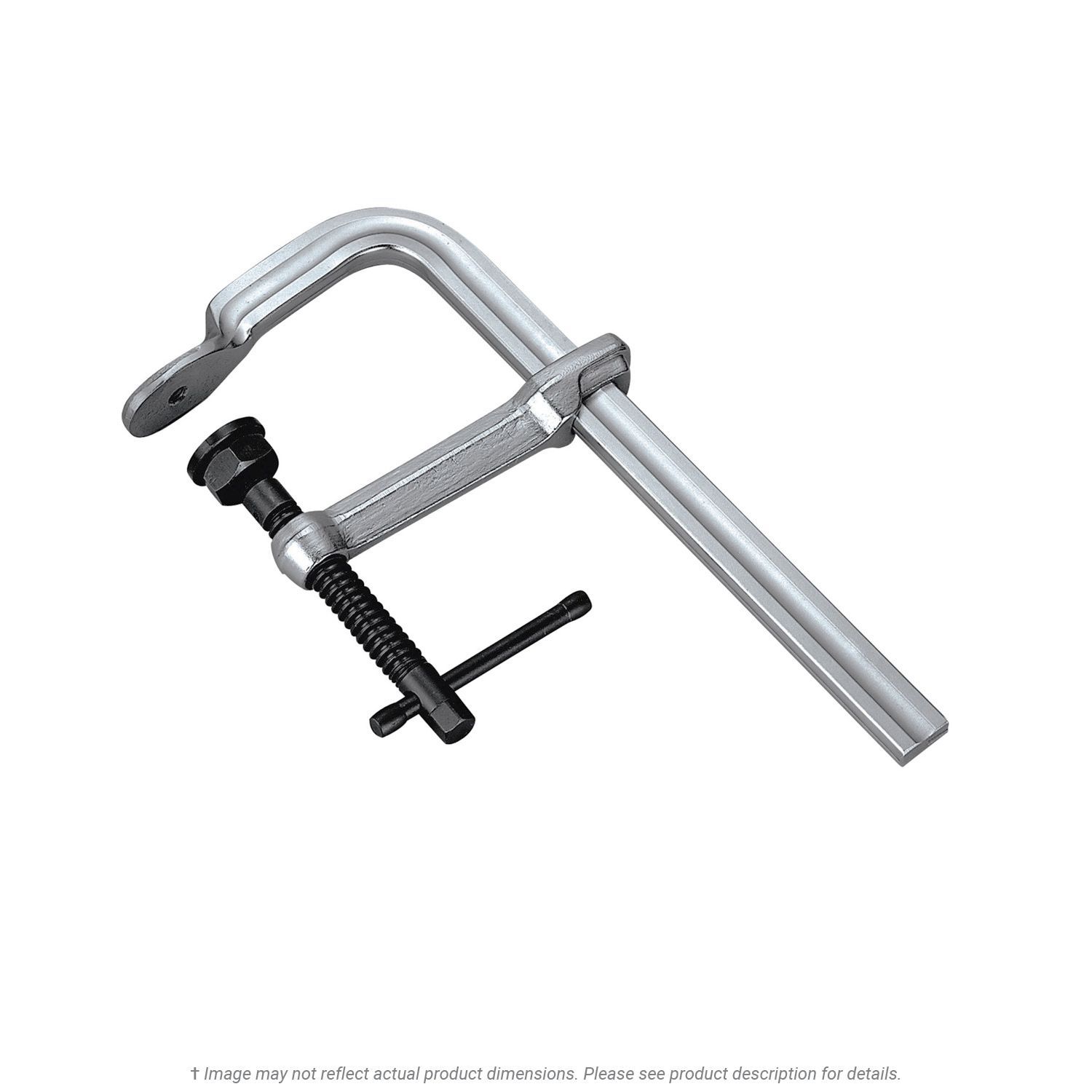 12" F-Clamp with Swivel Pad, 2400 PSI Heavy Duty, 5-1/2" Throat