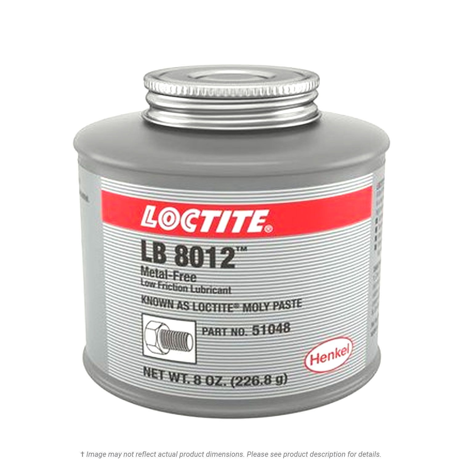 Moly Paste Metal Free 8 oz Brush Top