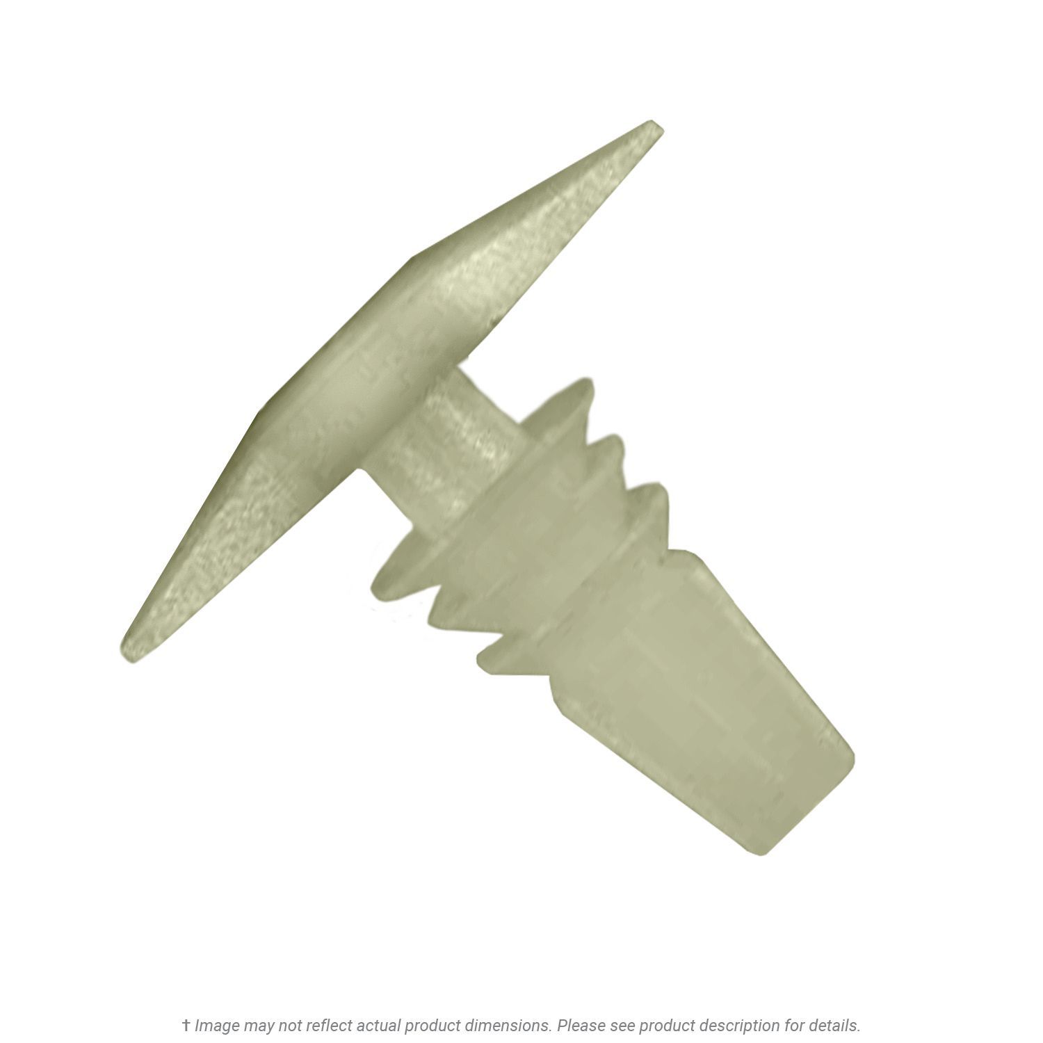 White Nylon Honda Weatherstrip Retainer - 50 per Box