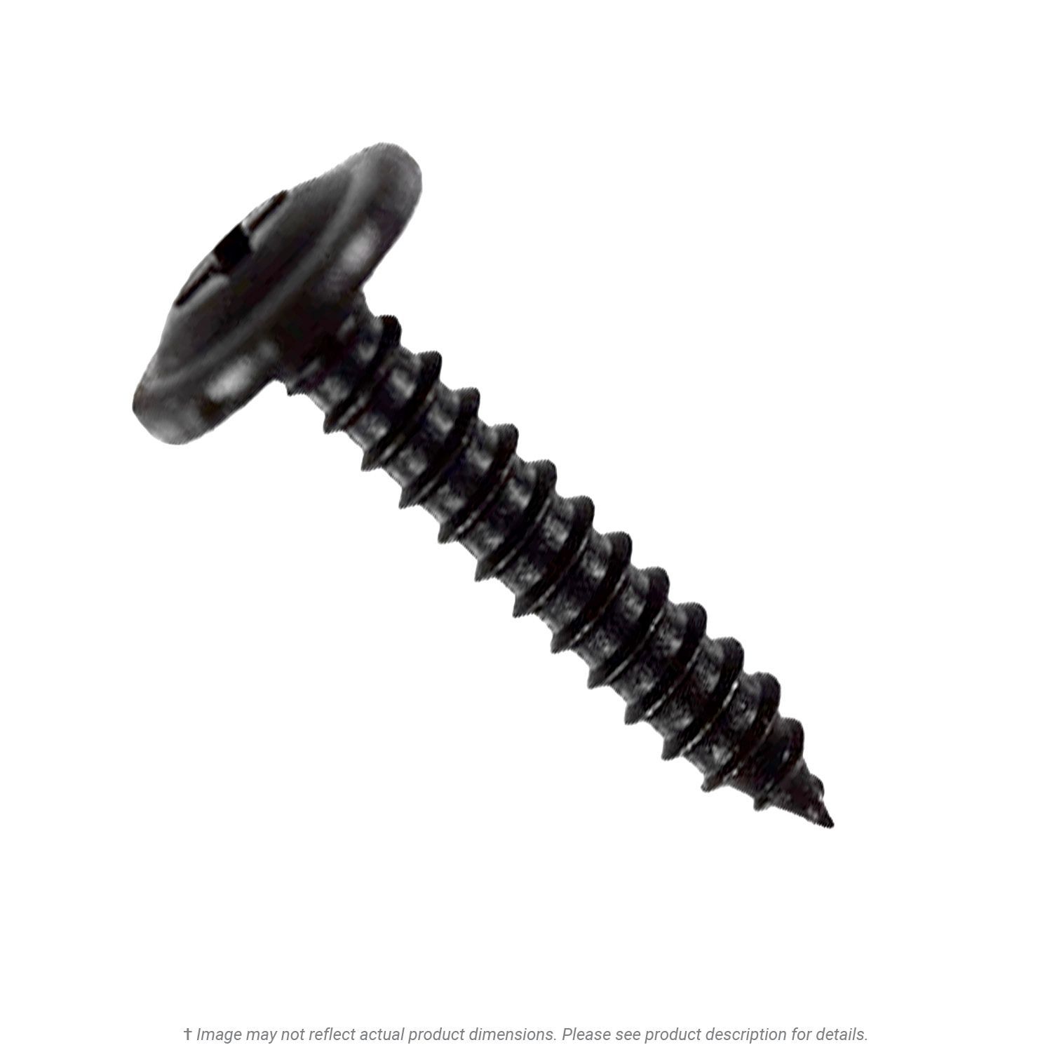 M4 -1.41 x 20mm Black Phillips Washer Head Screw - 100 per Box