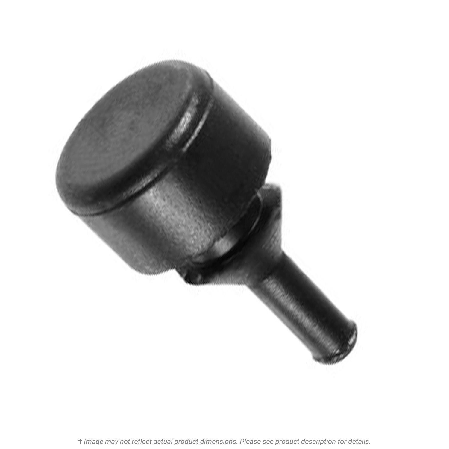 1/2" x 5/16" Rubber Bumper Fits 1/4" Hole - 25 per Box