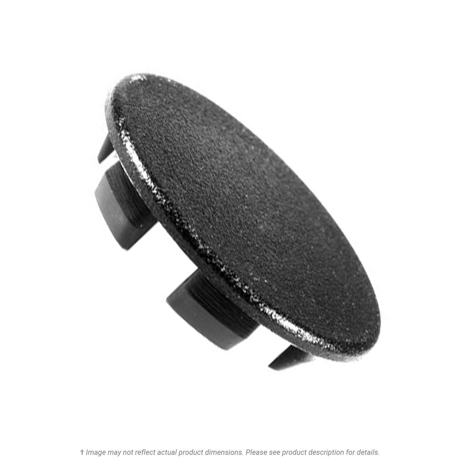 5/8" Black Nylon Plug Button - 50 per Box