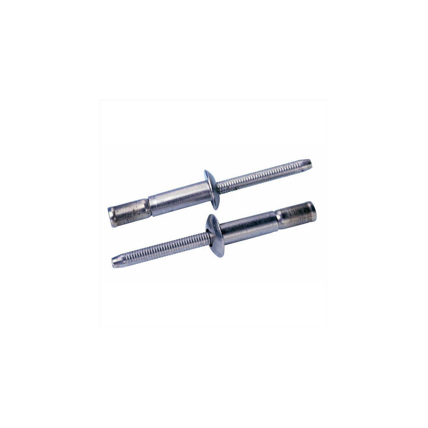 1/4" X 3/4" Steel Solid Flat Head Rivets - Plain Finish 1 LB Pack (Approx 63 Pieces)