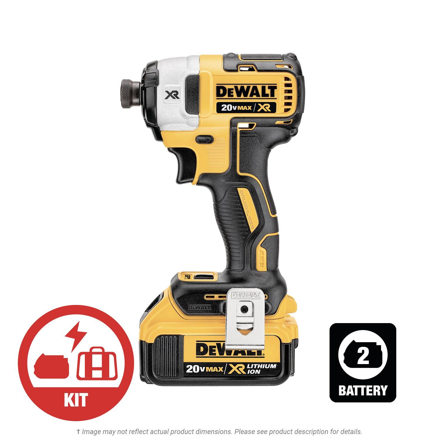 DeWalt 20V MAX XR 3Speed 1/4" Impact Driver Kit K.L. Jack