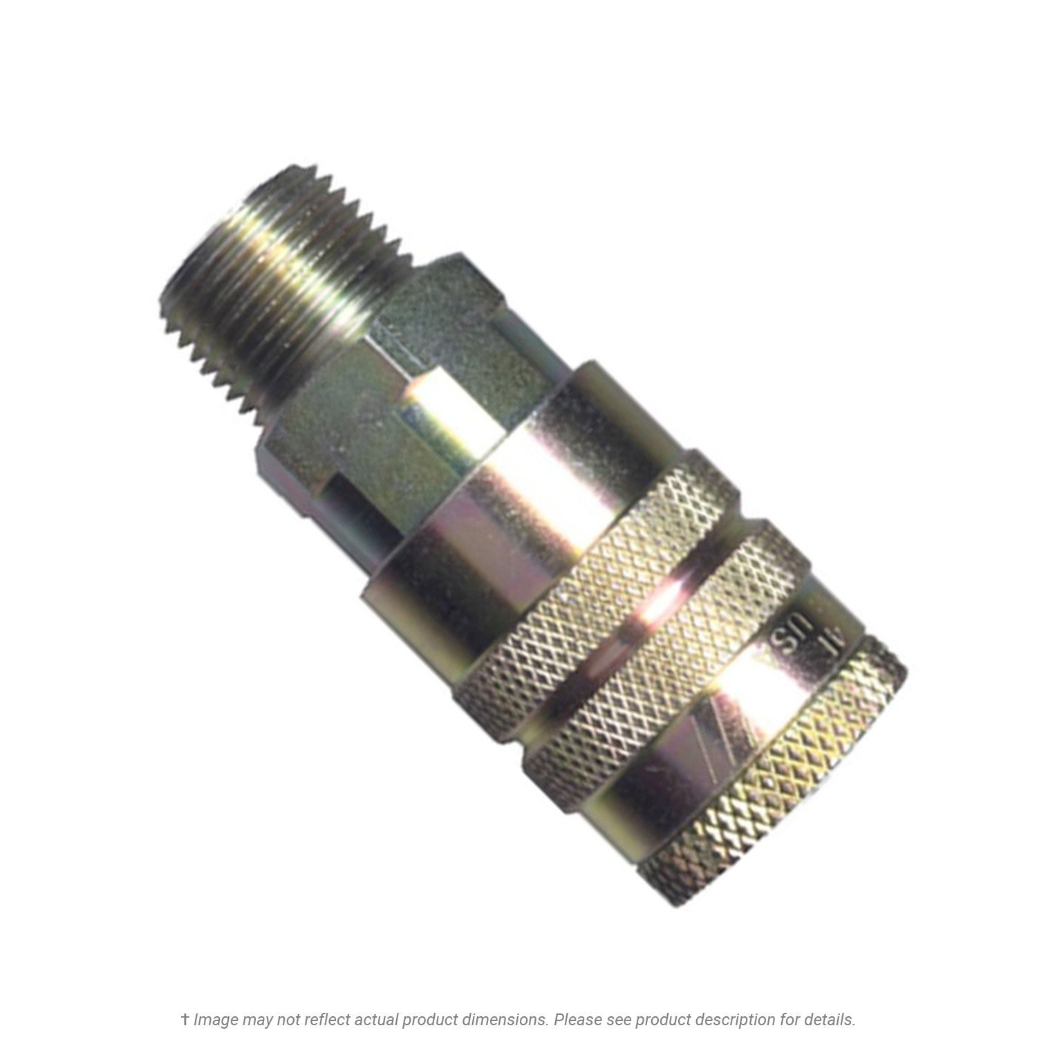 QD Coupler Tru-Flate / Automotive Interchange 3/8" Male Pipe Thread x 3/8" Body