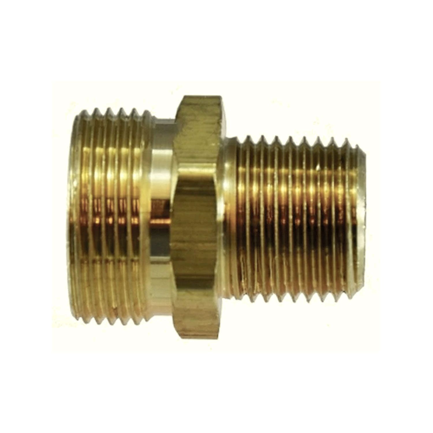 Brass ABS Adapter 3/8" Male ABS x 3/8" MPT, 3/4"-20 ABS Thread