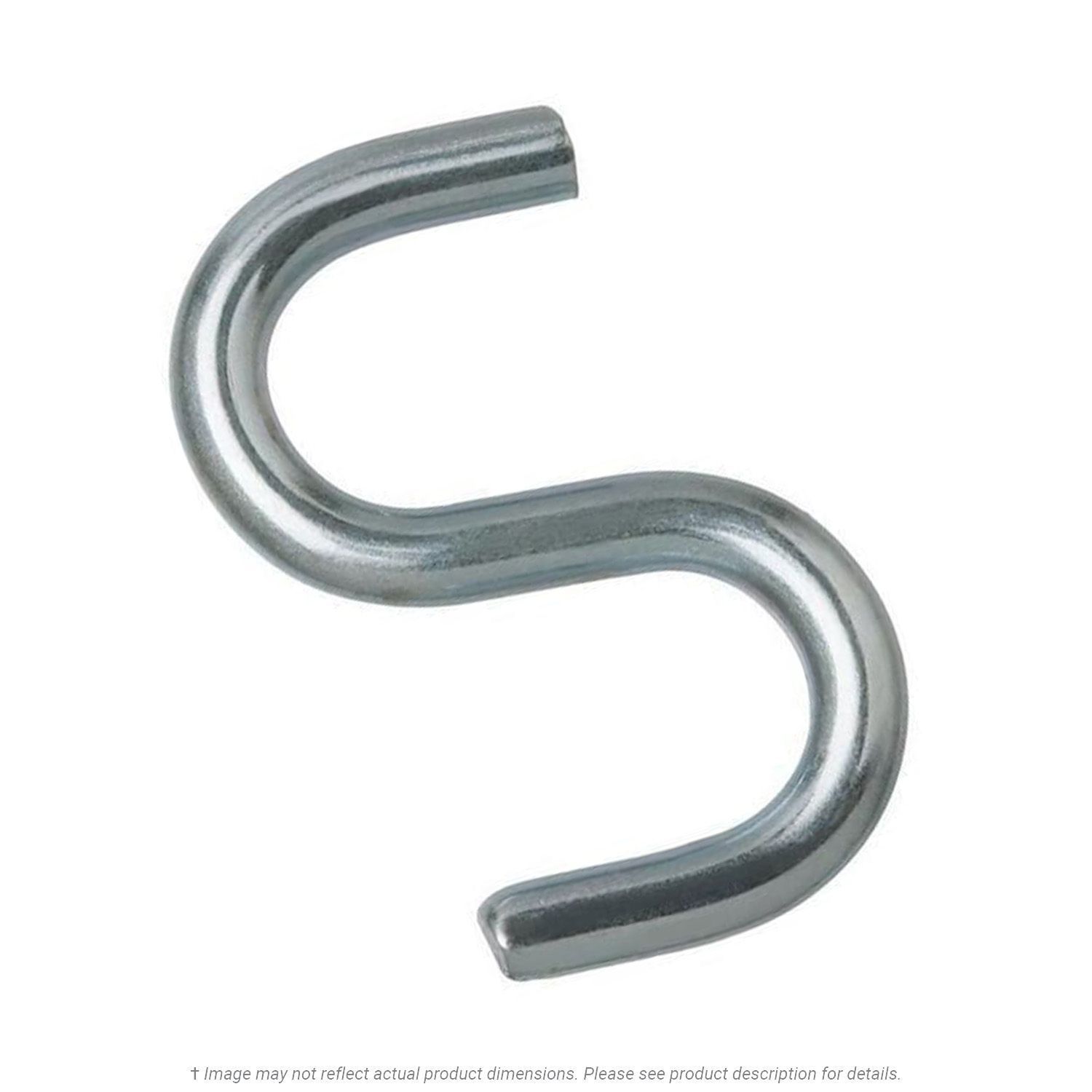 Medium Style S-Hook 0.141" x 1-1/2" Overall Length - 20 per Box