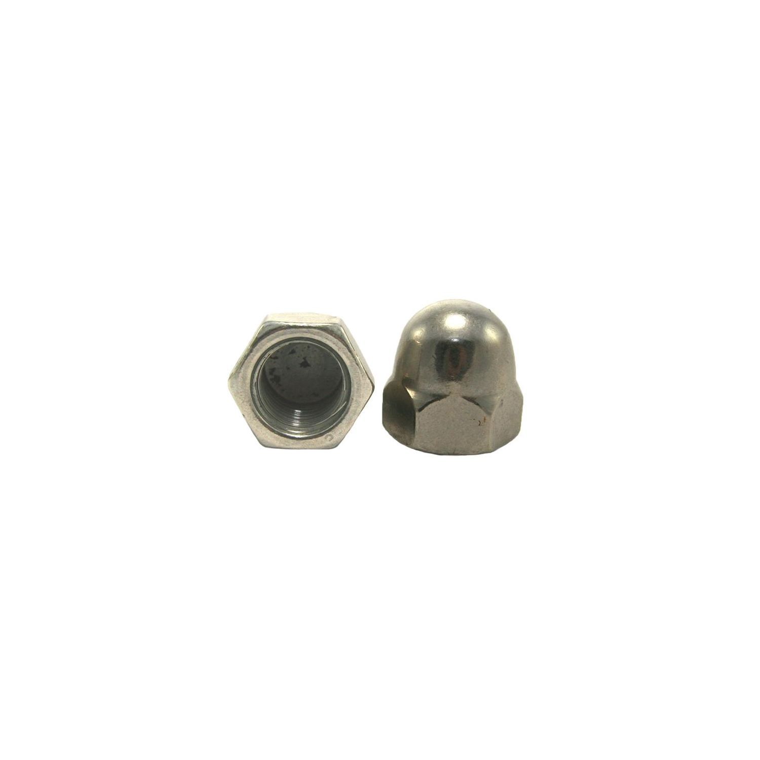 Cap Nut Screw Inserts 1-8 Hex Acorn Cap Nuts 18-8 Stainless Steel (1 Piece 10-24 Acorn Cap Nuts Solid Brass (25 Pieces 1/2